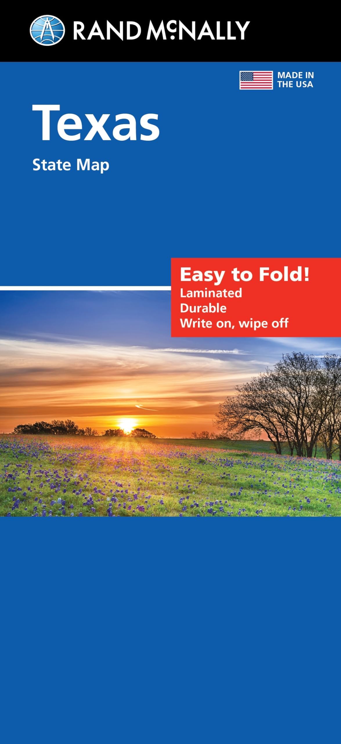 Rand McNally Easy to Fold: Texas State Laminated Map