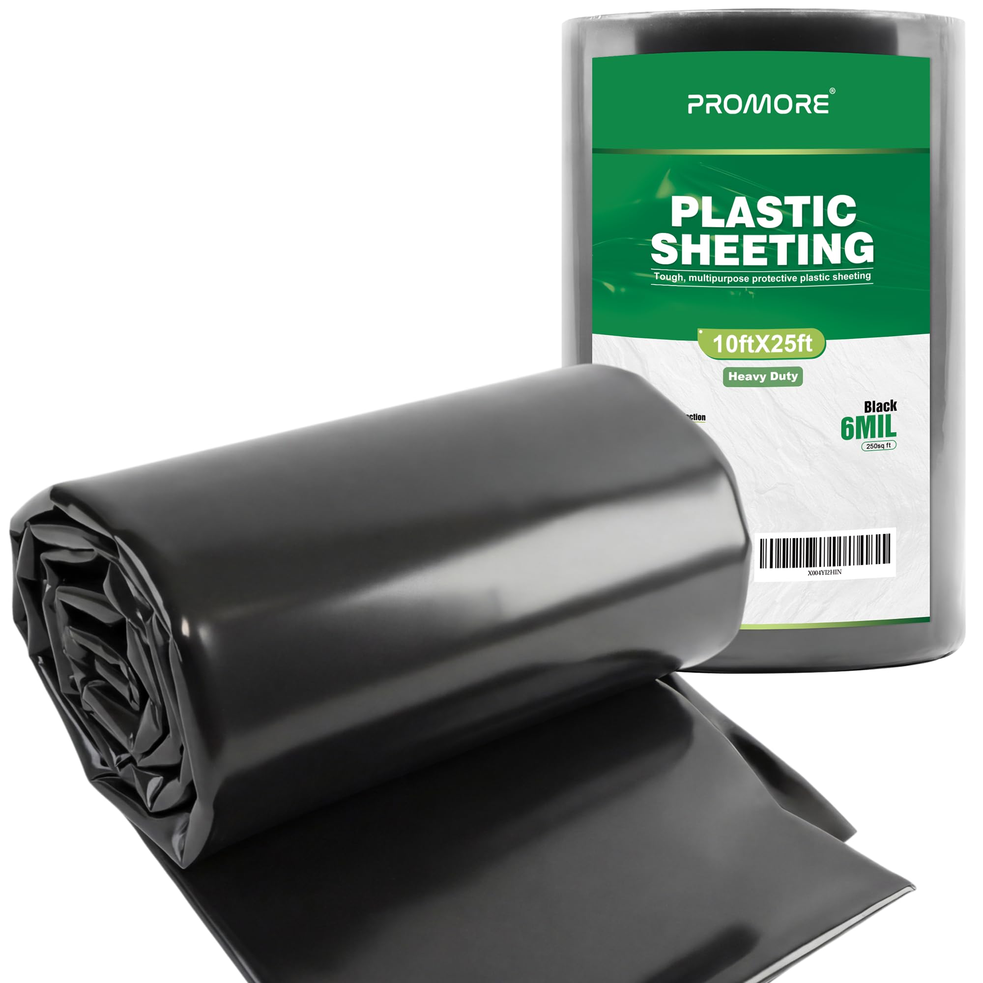 black plastic tarp PROMORE Sheeting 6 Mil 10 x 25 FT, Heavy Duty Polyethylene Sheeting, Waterproof, UV Protection, for Weed Barrier, Moisture, Construction Film, Lumber Tarp, Ground Cover slow slowly UV Resistant Farben:Apfelgrün Fahrradverleih auf Mallorca -