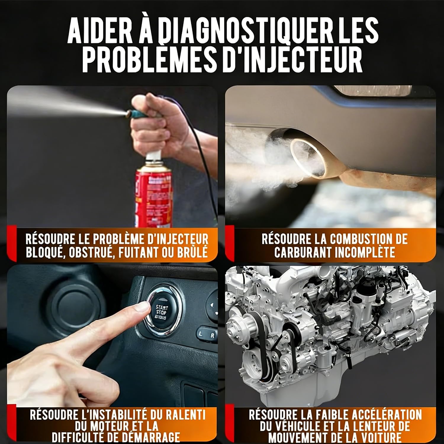 Tester dysz wtryskowych, zestaw do czyszczenia wtryskiwacza z 4 adapterami, 12 V, zestaw do czyszczenia wtryskiwacza paliwa z 4 adapterami i 4 przewodami testowymi i 8 trybami impulsowymi Beley