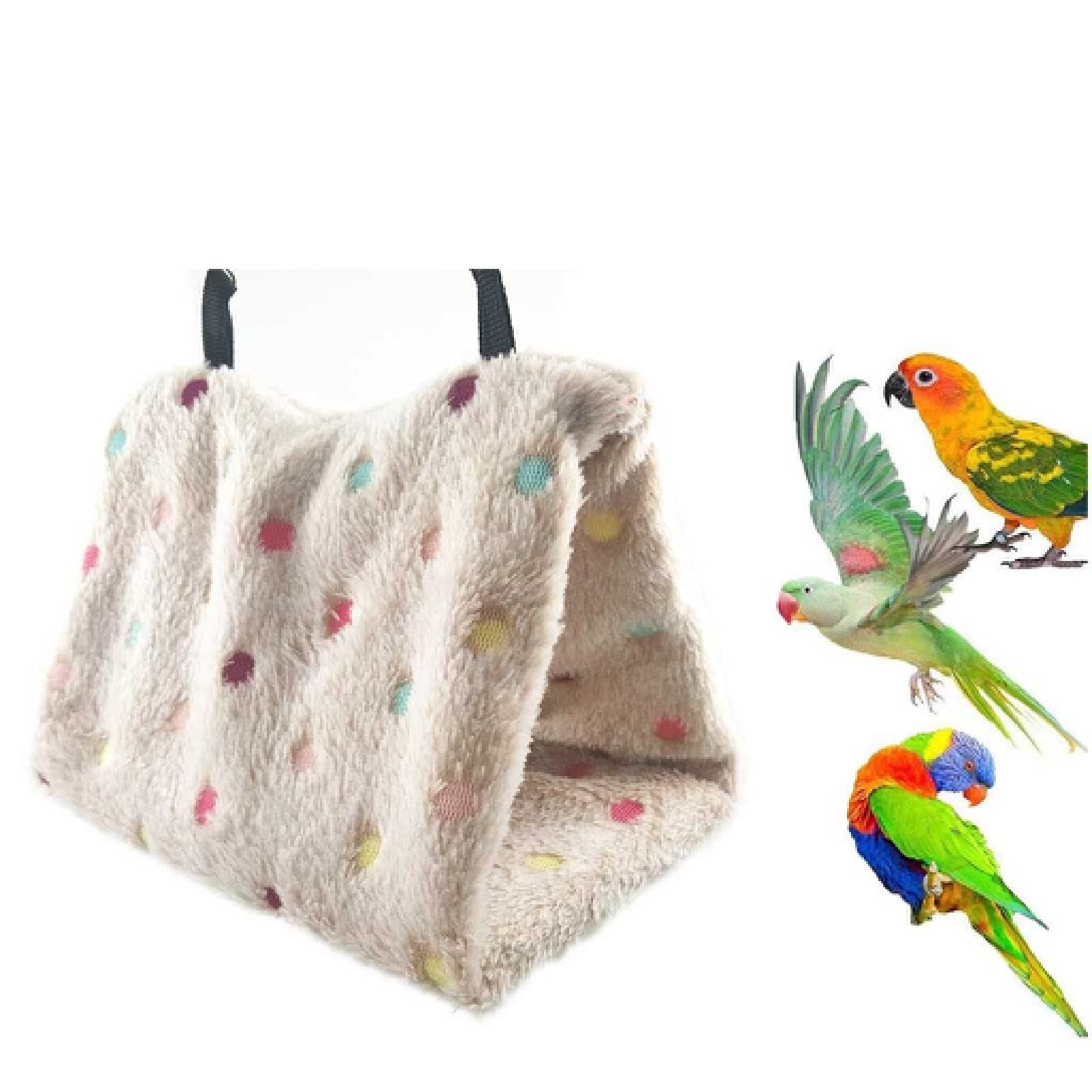Nido de pájaro, Casa Nido for pájaros, cálida y Suave, for, Loros, Hamaca, for Mascotas, Cama Colgante, Cueva, Jaula, for, cabaña, Adecuada for agapornis(L)
