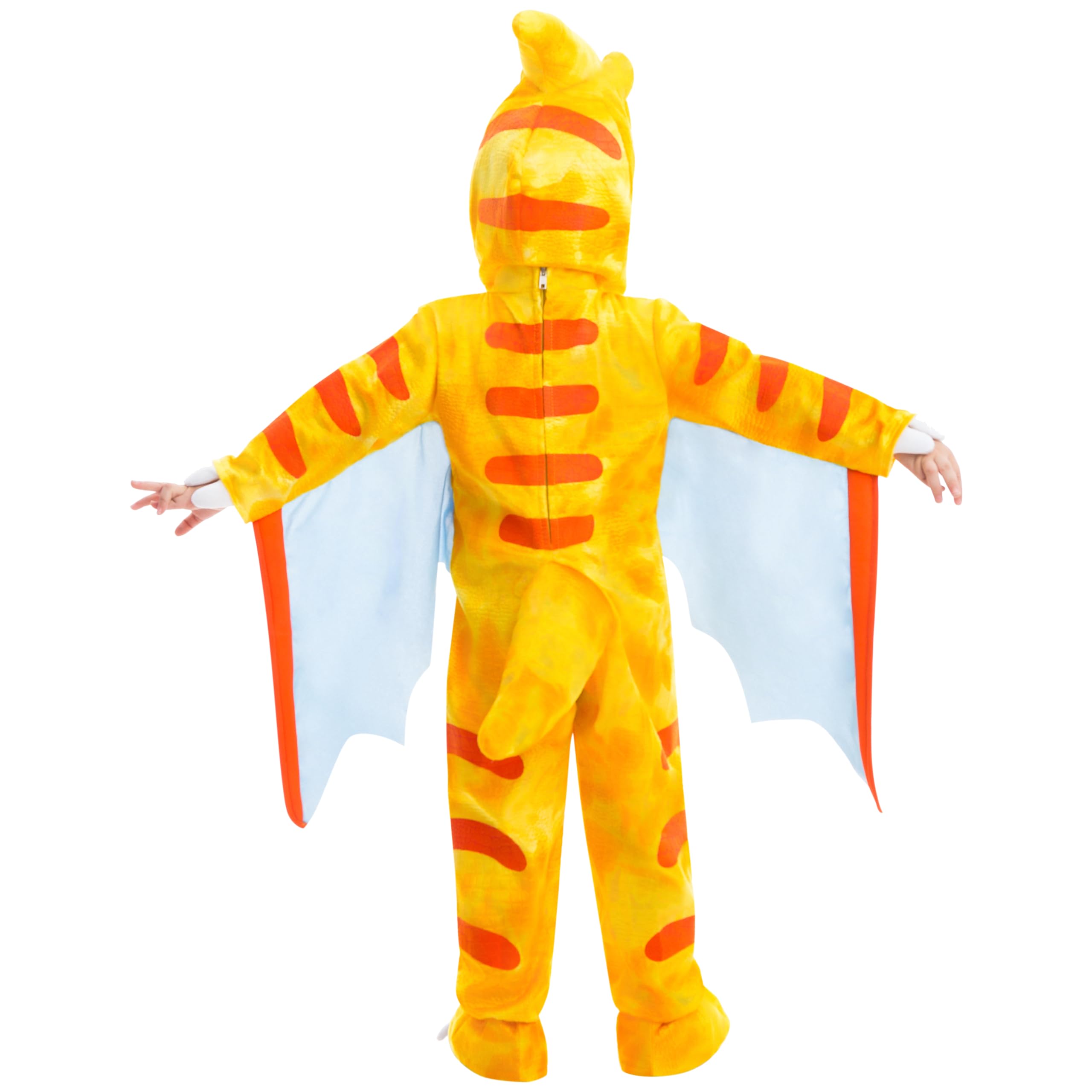 Spooktacular Creations Costume da dinosauro pterodattilo Set deluxe preistorico per bambini e neonati per Halloween dress up party (3T) Giallo
