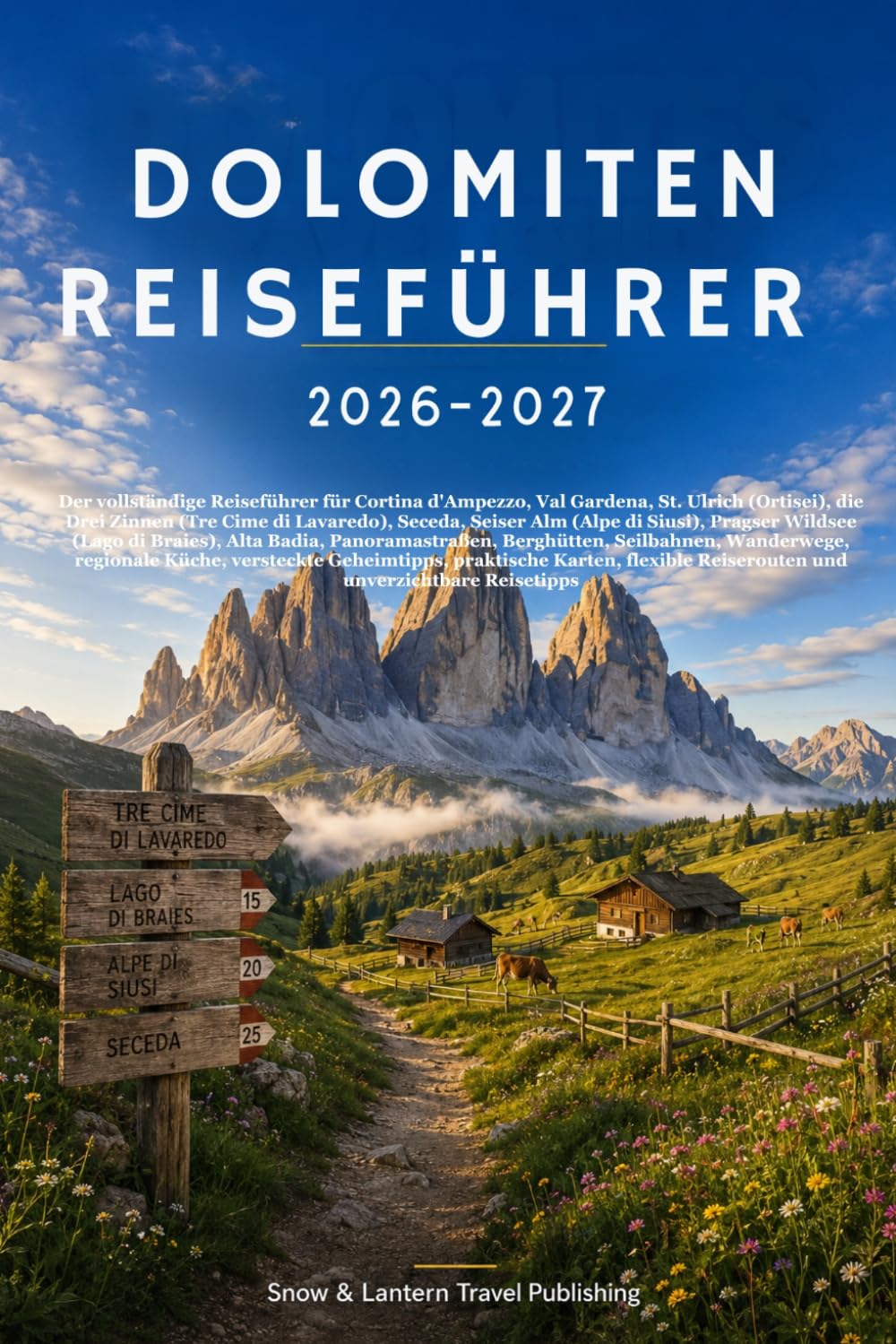 DOLOMITEN REISEFÜHRER 2026–2027: Der vollständige Reiseführer für Cortina d'Ampezzo,Val Gardena,St.Ulrich(Ortisei),die Drei Zinnen(Tre Cime di ... Braies),Alta Badia,Panoramastraßen,Berghütte