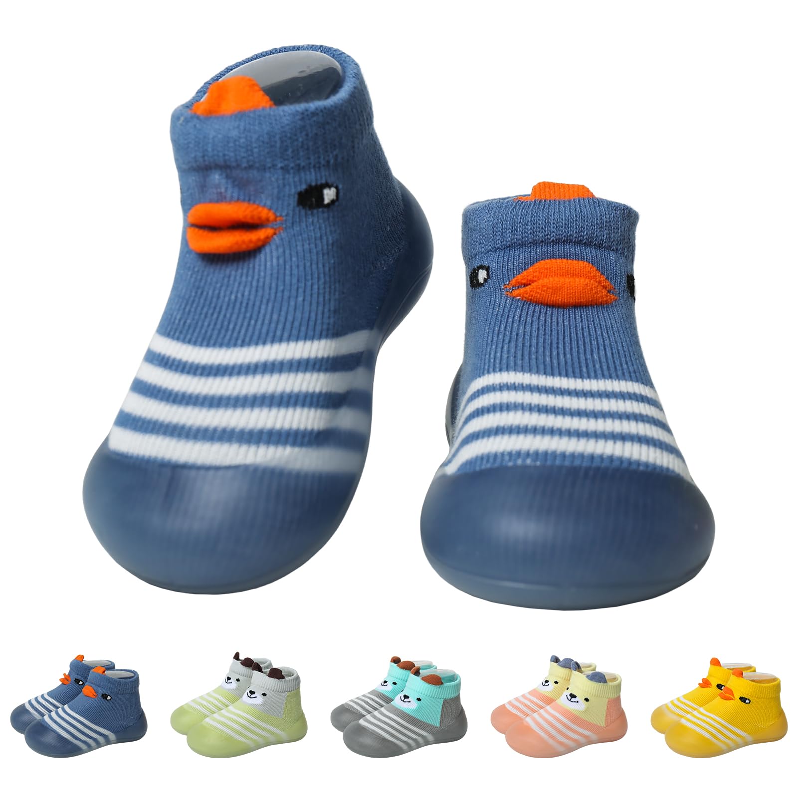 EDOTON Krabbelschuhe Baby Lauflernschuhe Kinder Sockenschuhe Rutschfeste Weiche Sohle Schuhe Babybodenschuhe für Mädchen Junge