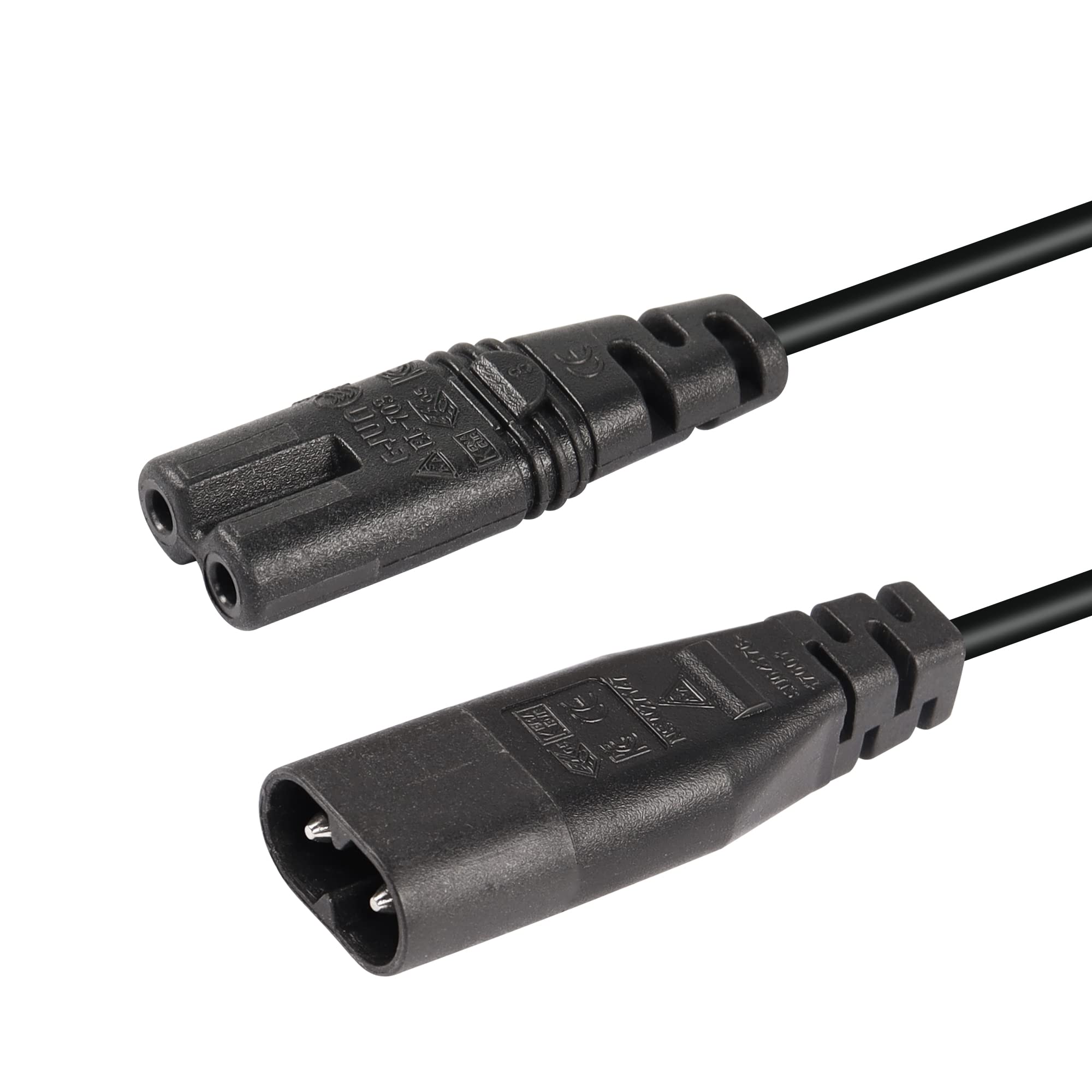 IEC320 C7 4 stuks rechte stekker 2-polig 250V AC 2,5A AC 250V ingang module power connector voor elektrische apparaten IEC320 C7 4 stuks rechte stekker 2-polig 250V AC 2,5A AC 250V ingang module power connector voor elektrische apparaten