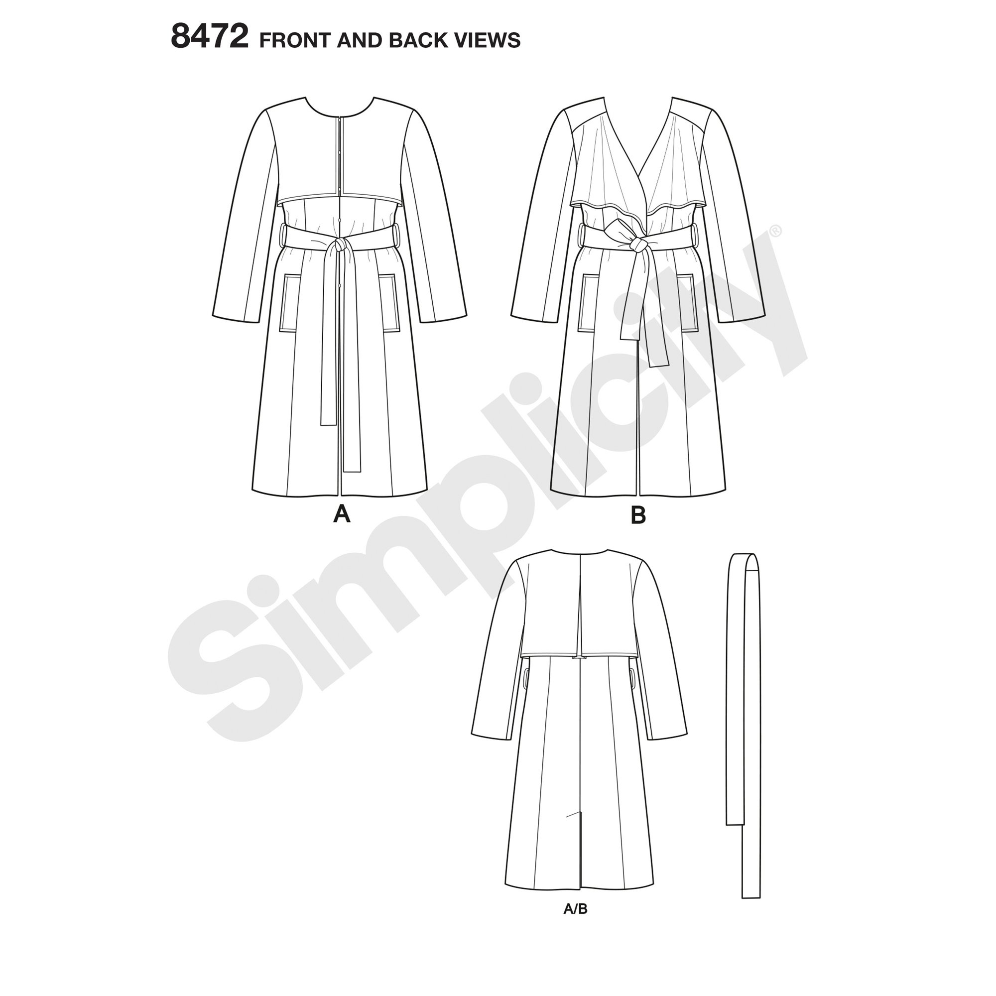 Simplicity Patrón 8345 G5 Vestido De Talla Grande, Parte Superior Y Falda De Ashley Nell Tipton, Talla 26W-34W