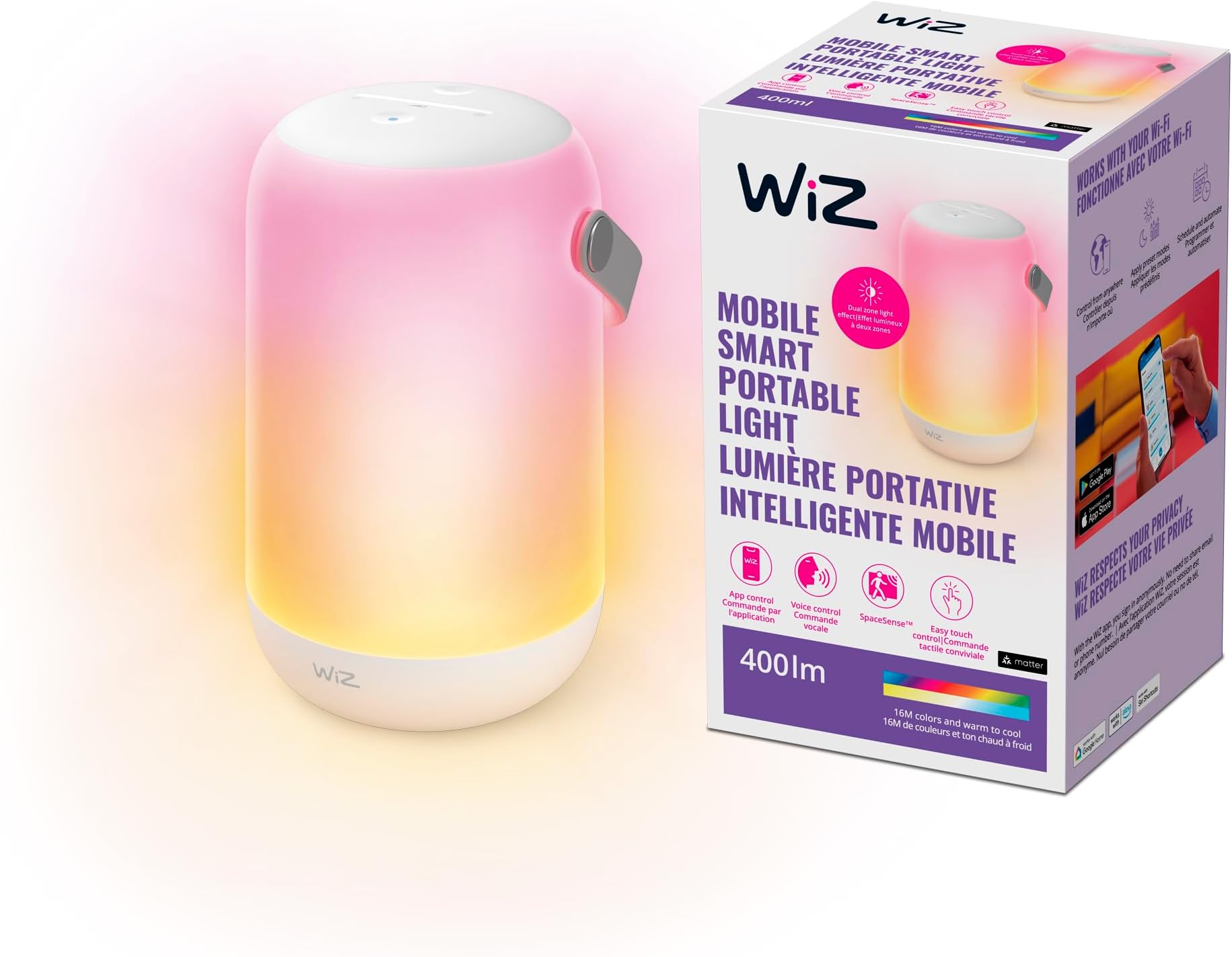 WiZ Connected Mobile Portable Light White