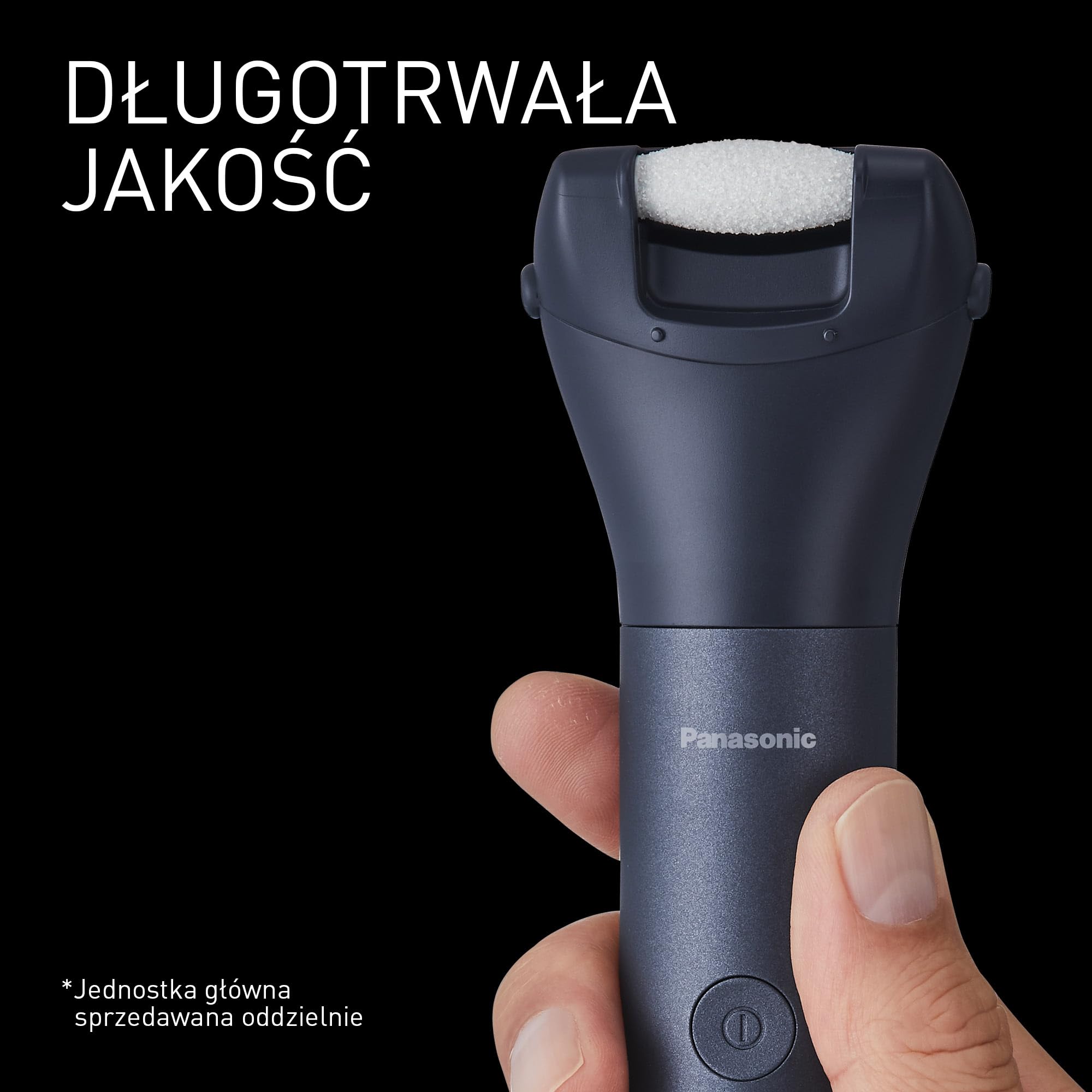 Panasonic ER-CFC1-A503 MULTISHAPE [Modułowy System Do Pielęgnacji Osobistej] Nasadka do Pielęgnacji Stóp, Elektryczna Tarka do Stóp, Usuwanie Zrogowacialego Naskórka, Mikroceramiczna, Czarna