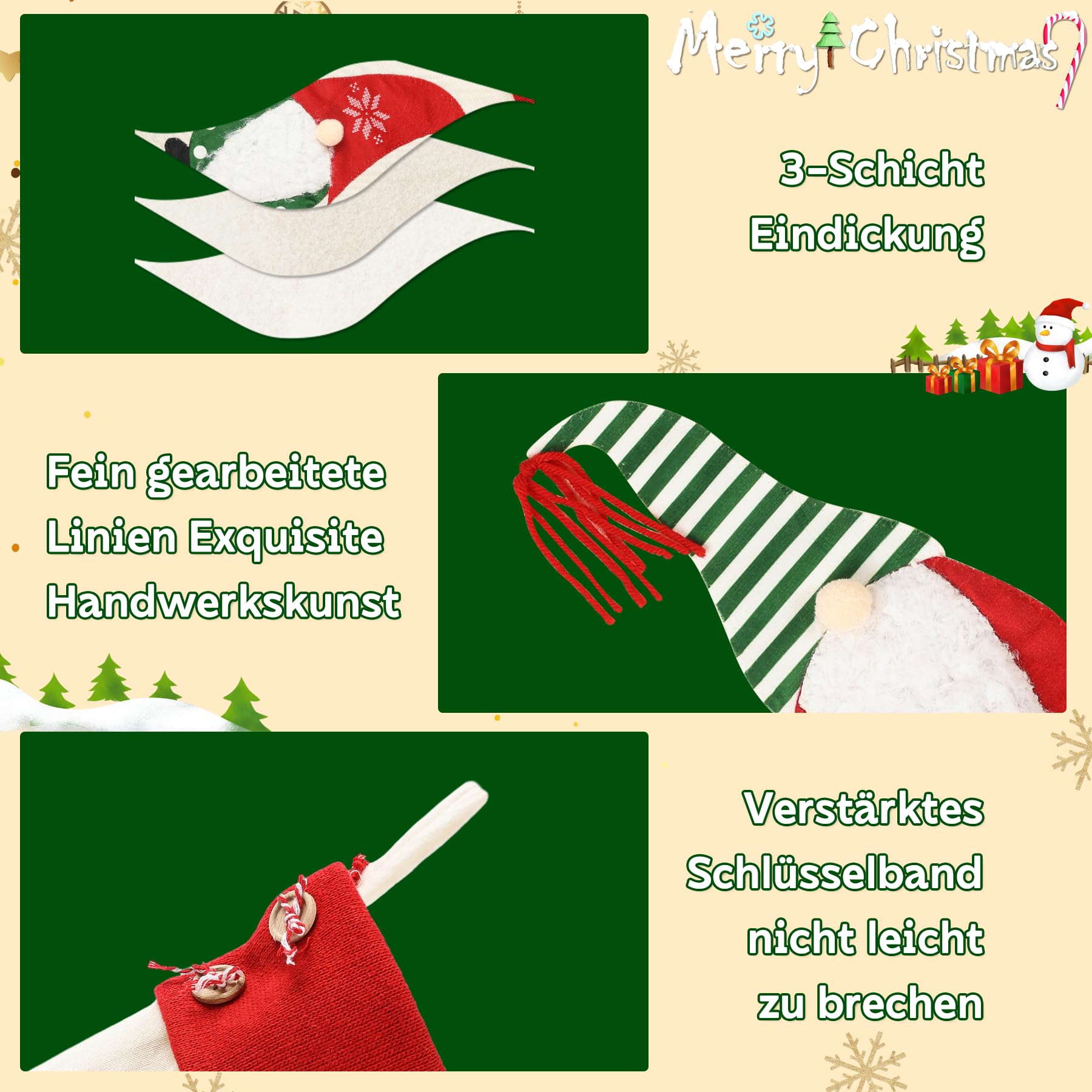 Calzini Natalizi Grinch – Unisex, 360 Gradi, Personaggio Disegnato, Verde, Cotone, Taglia Large, Novità Divertenti