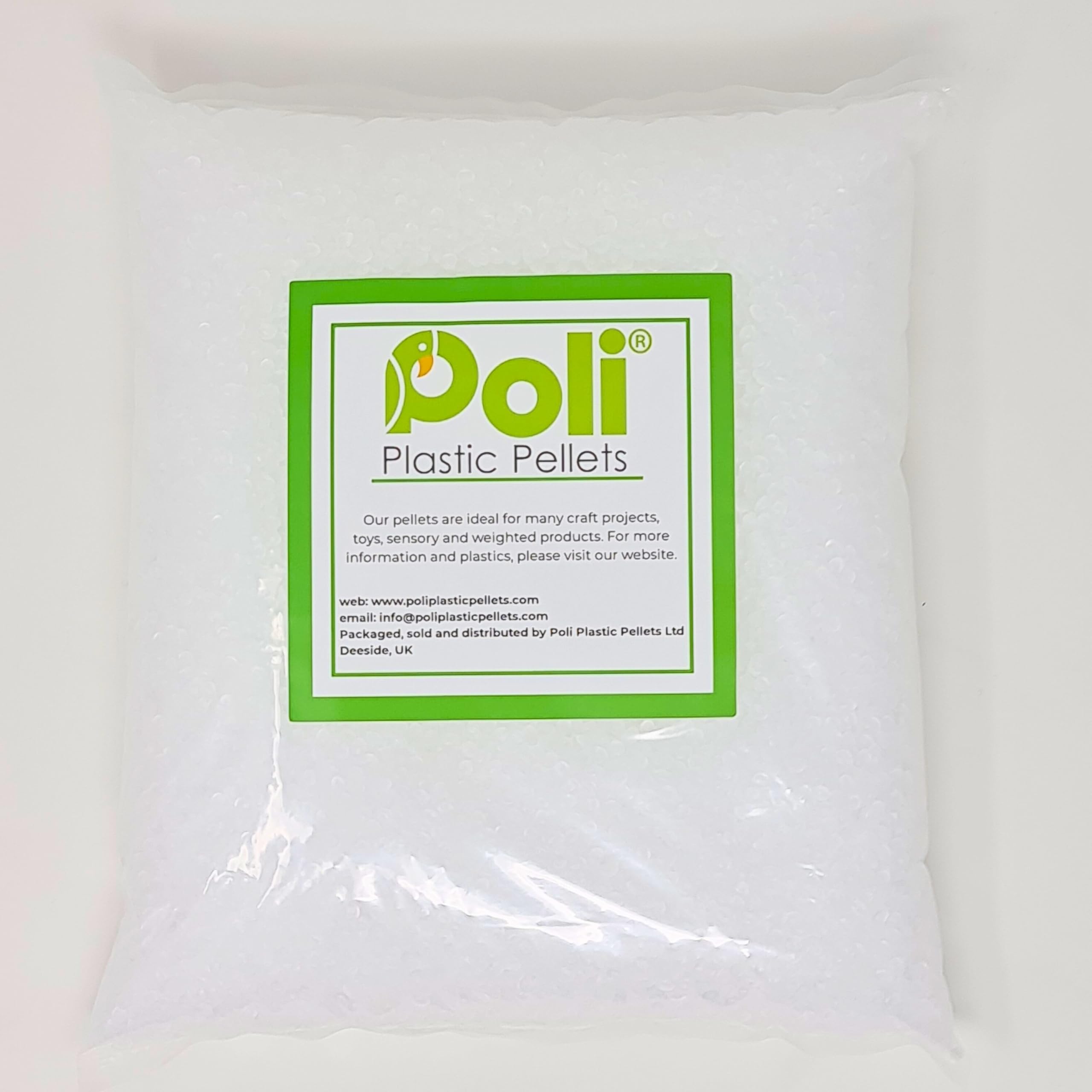 PP Plastic Pellets. Ideal for Filling Weighted Blankets, Bears, Dolls, and Other Craft Projects (500, Grams)