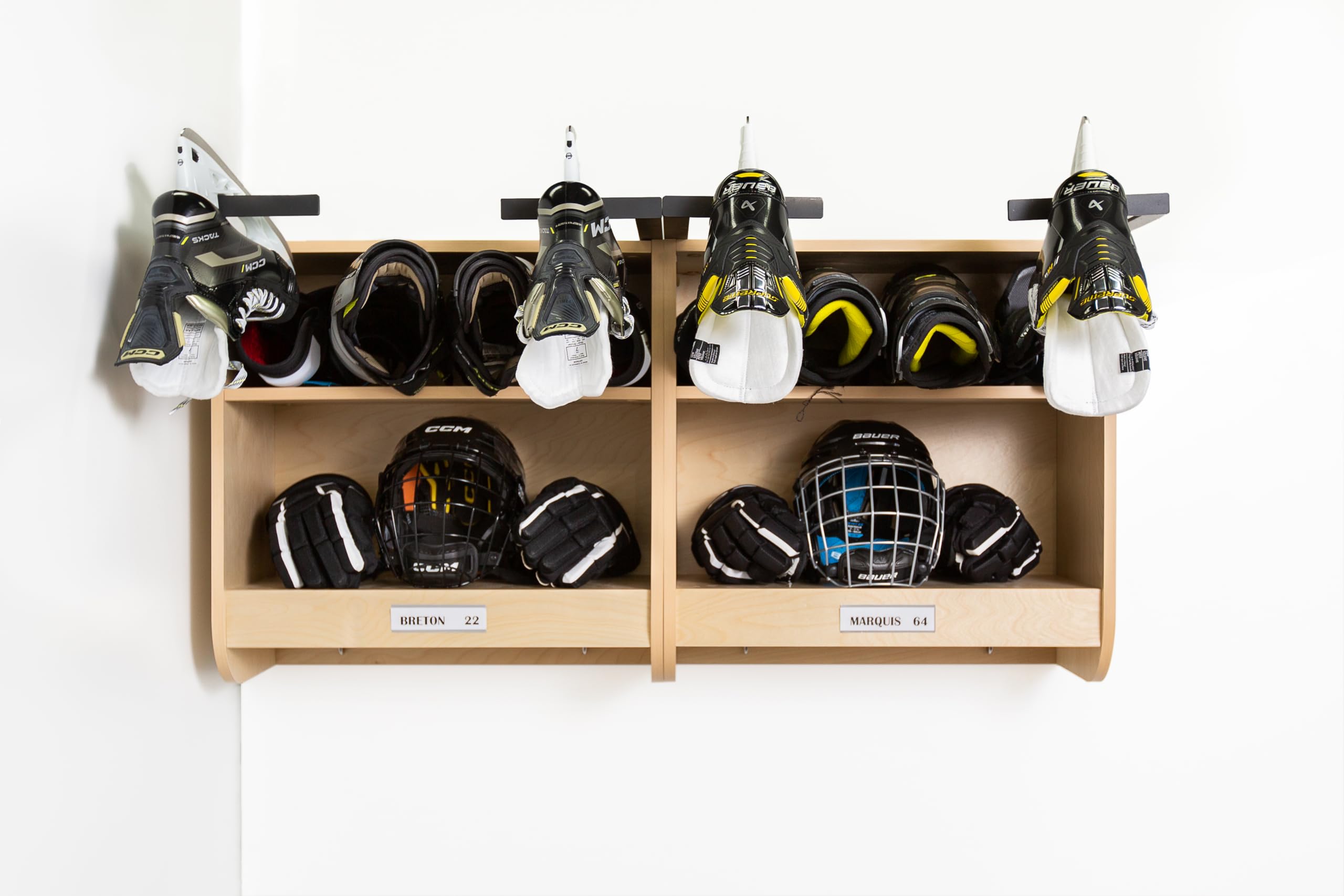 MEQ Locker Pro Home - Premium Hockey Sports Gear Storage Solution : Keep Your Equipment Organized in Your Own Personalised Space (Upper Unit Including