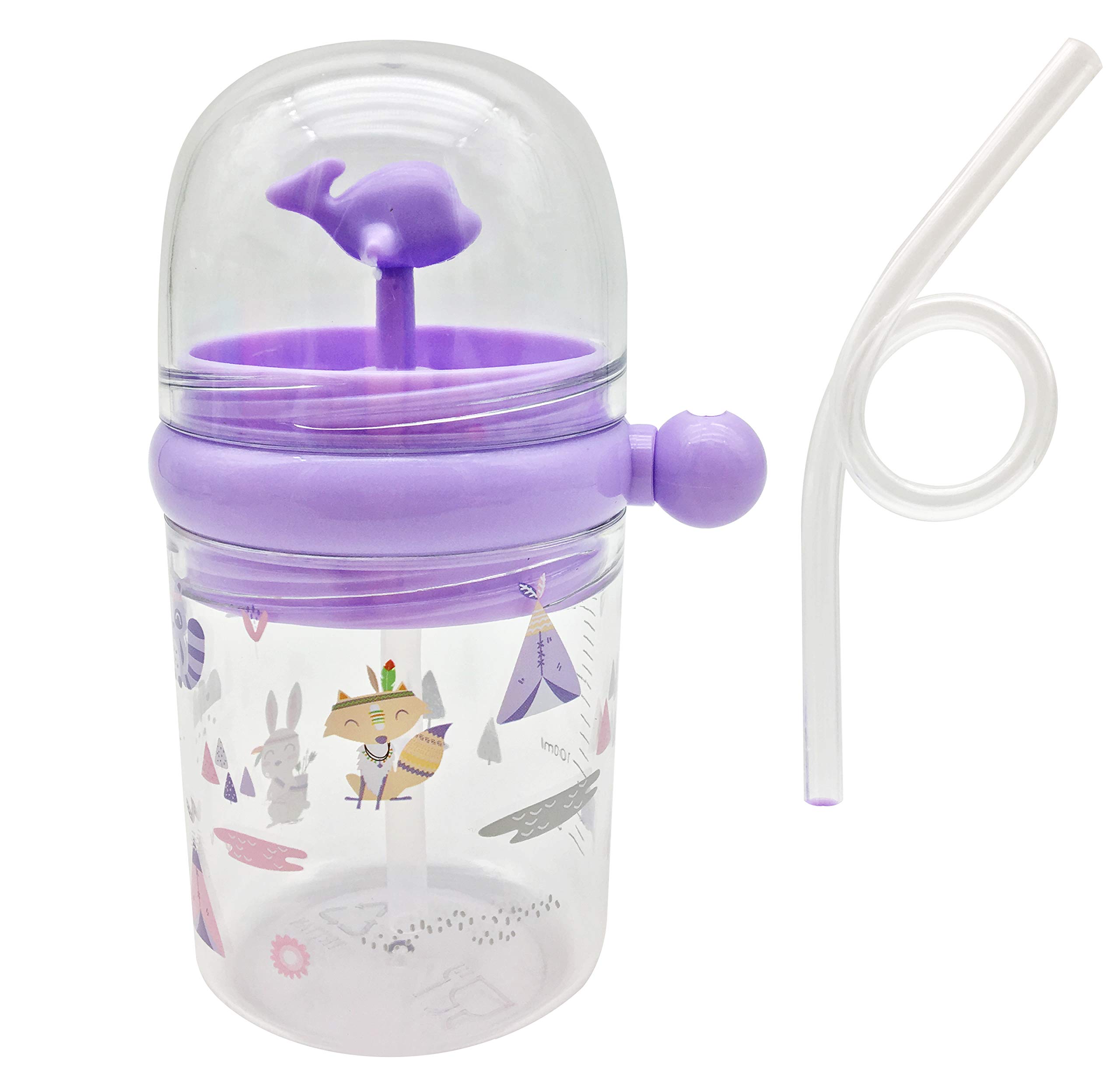 Water Released Thru Blowhole Bendy Straw Spill Proof MsFun Whale