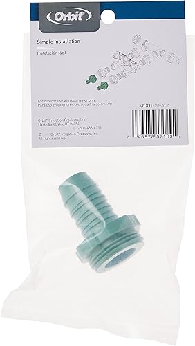 Miniatura 5 de Orbit Paquete de 4 adaptadores de poli de colector de válvula premontados de 1 pulgada