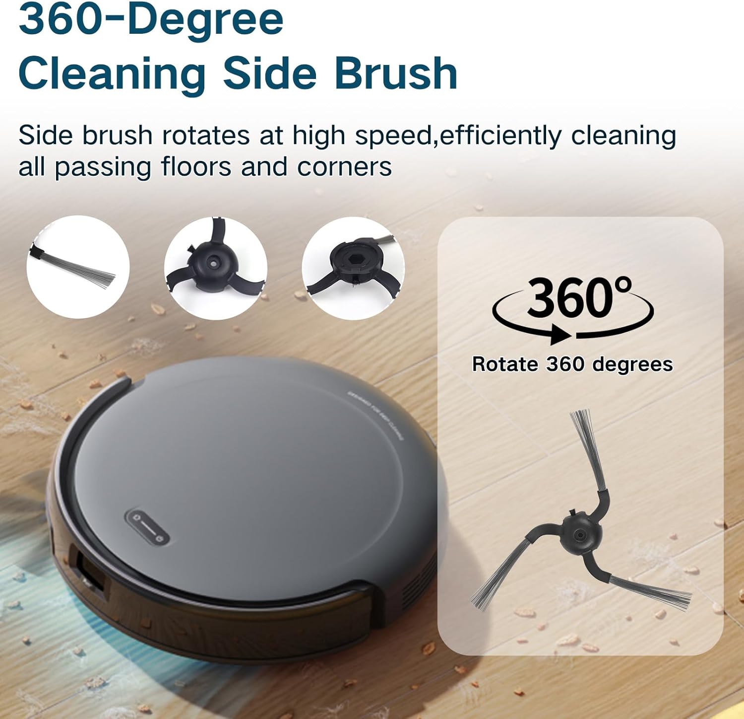 Replacement Parts for Eufy C10 Robot Vacuum Cleaner Accessories, 2 Roller Brush, 4 HEPA Filters, 6 Side Brushes, 6 Dust Bags, 1 Clean Tool, 1 Screwdriver