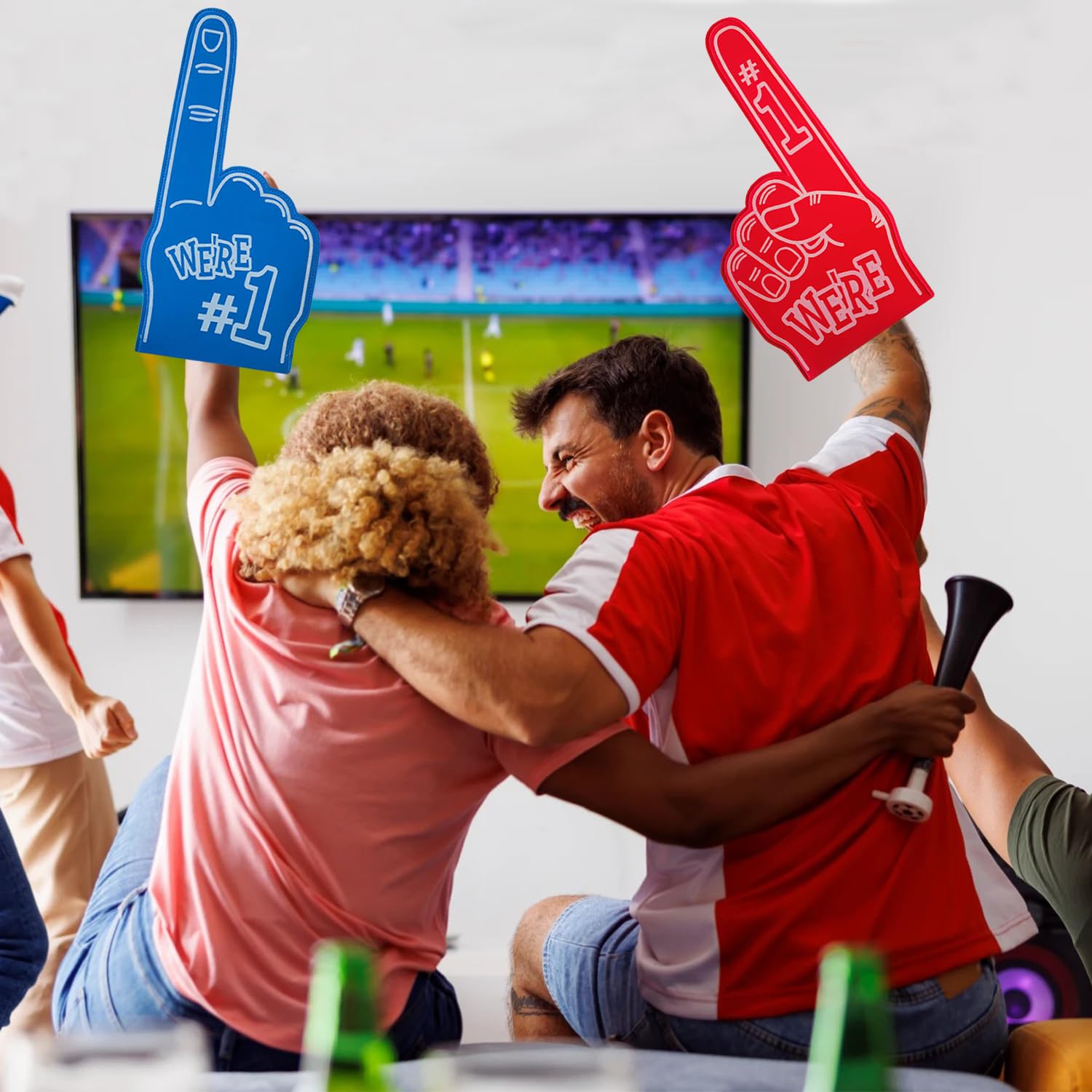 3 works Foam Finger, Gladiators Foam Finger, Blue Red White Number 1, Sports Fan Accessories, Event Site Fan Support - Image 4