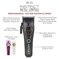 Vista 3 de Stylecraft Instinct Professional IN2 Vector Motor Cordless Hair Clipper with Intuitive Torque Control, 3 Modular Lids