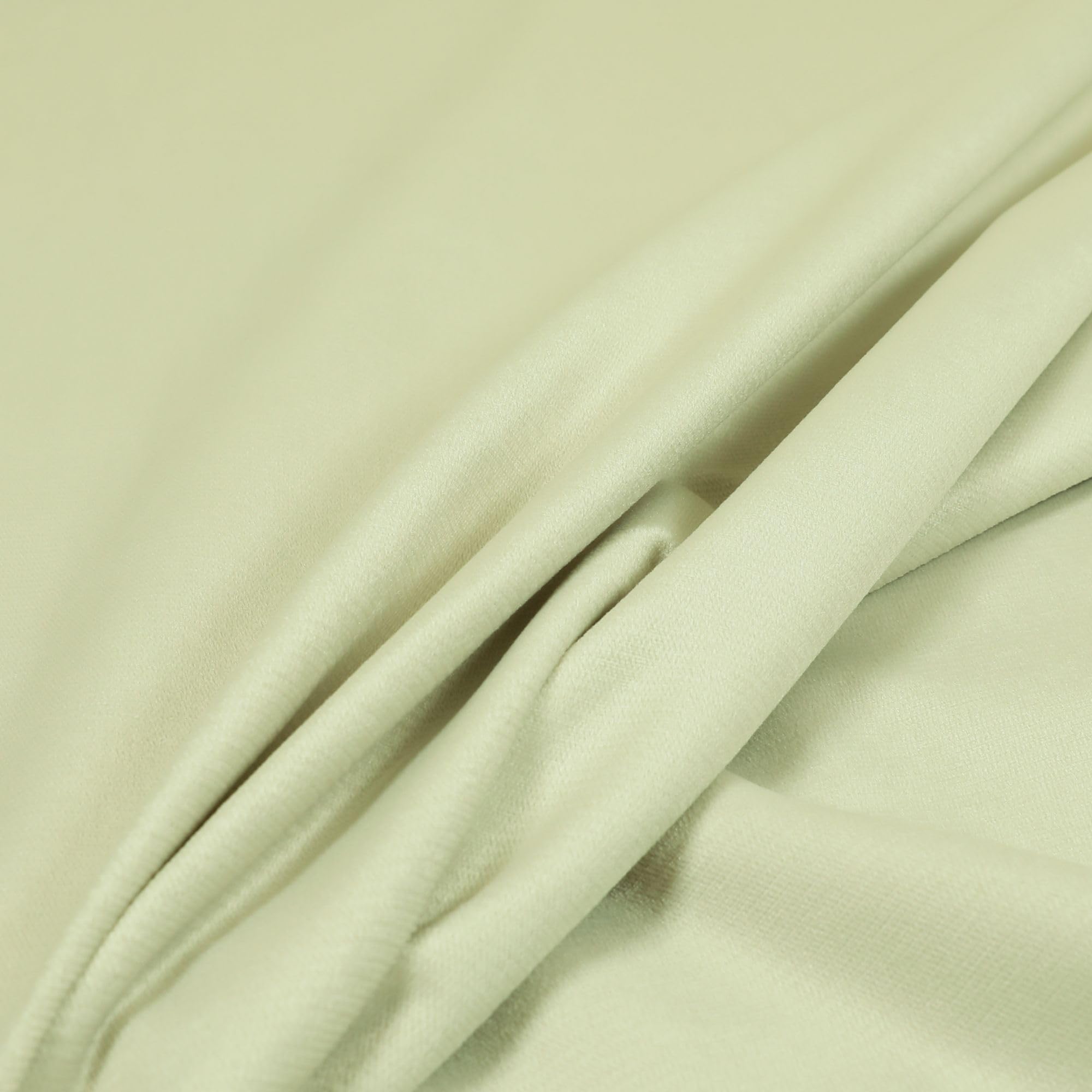 Redbrick Mill Fabrics Flame Retardant Durable Quality Off White Plain Soft Velour Faux Matt Velvet Upholstery Fabrics (1 Metre)