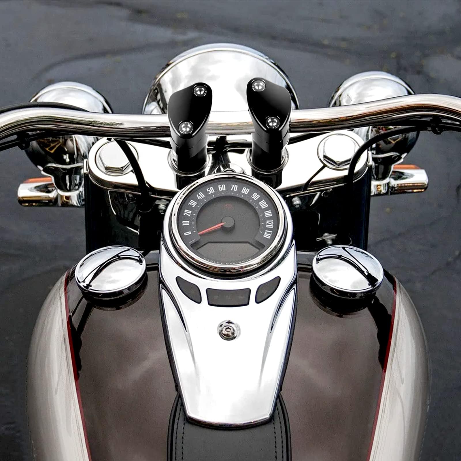 Snapklik.com : Sresk 1 Inch Handlebar Riser Clamp Round, 4 Inch Height ...