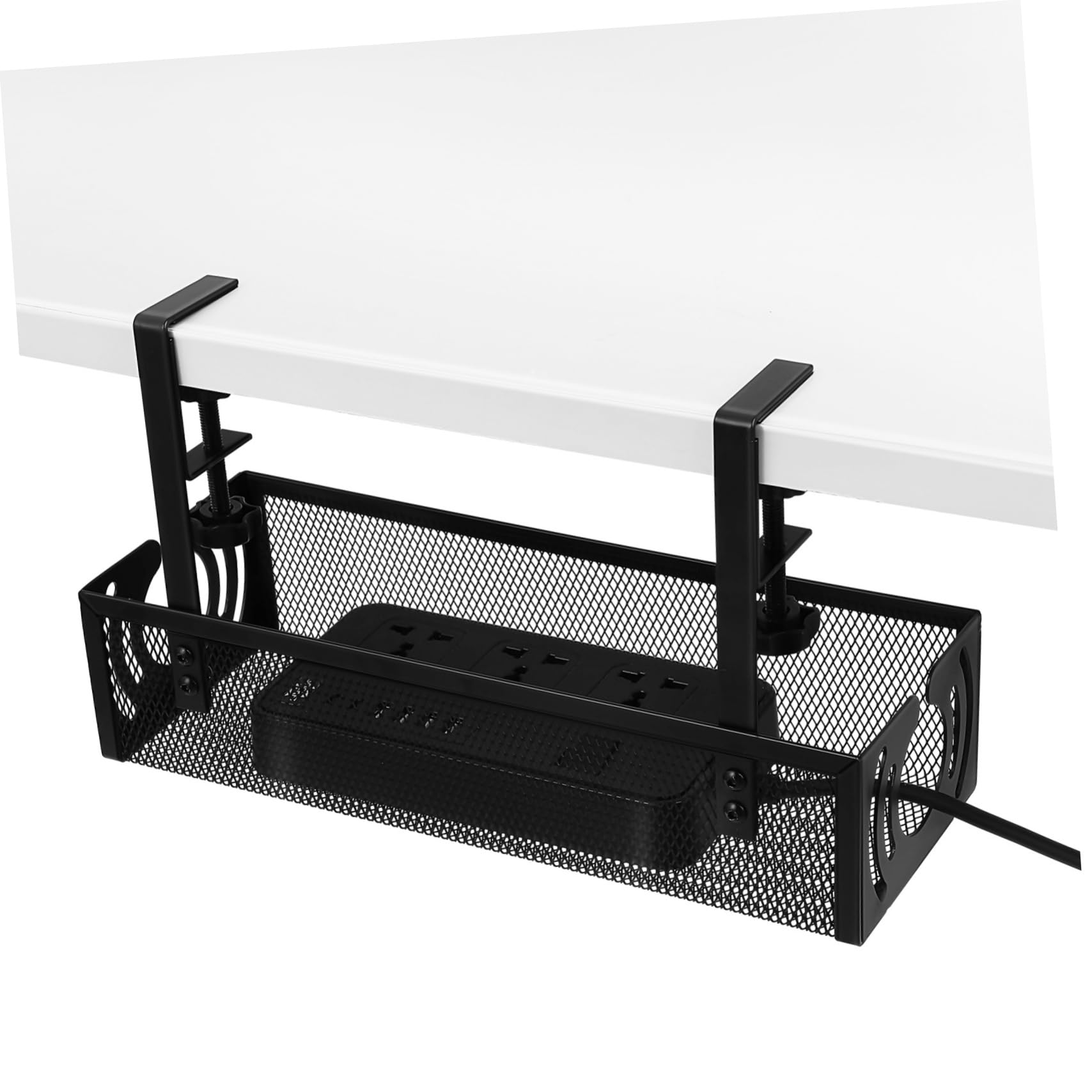 NUOBESTY 1 Impostato Rack Di Gestione Dei Cavi Kit Organizer Per La Gestione Dei Cavi Gestione Dei Cavi Sotto La Scrivania Portacavi Organizzatore Da Scrivania Ferro Da Stiro Black