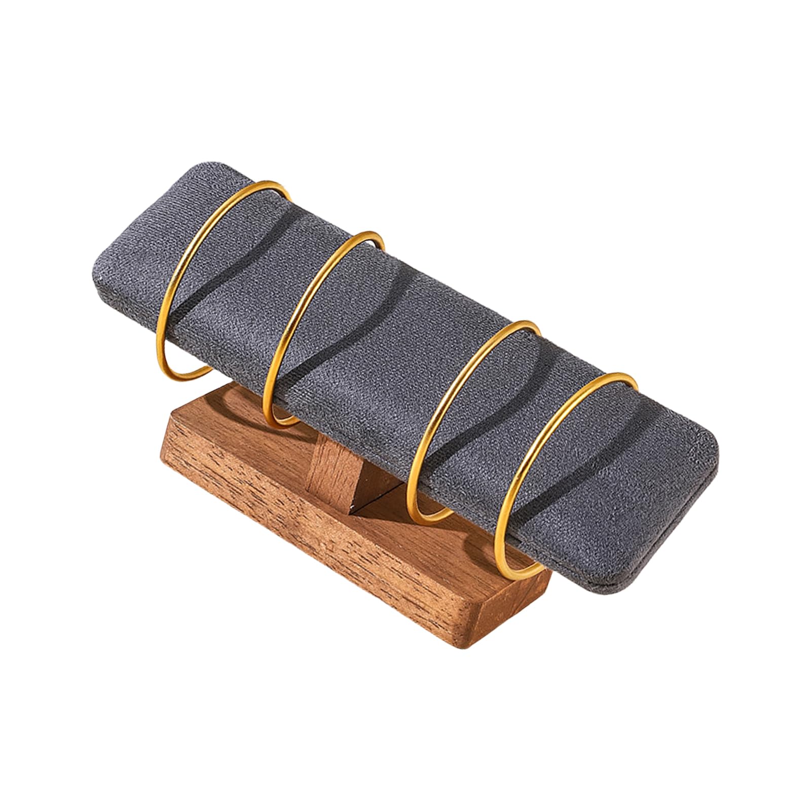 RAFGALDEX T Shaped Velvets Jewelry Organiser for Bangles and Watches Elegant Display Rack for Home or Store Use Velvets Jewelry Stand