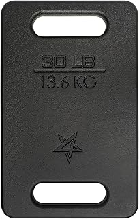 Yes4All Cast Iron Ruck Weight, Rucking Backpack Weights for Rucking, Swings, Squat, Strength Training – Multi Weights 10/15/20/25/30/35/45lbs