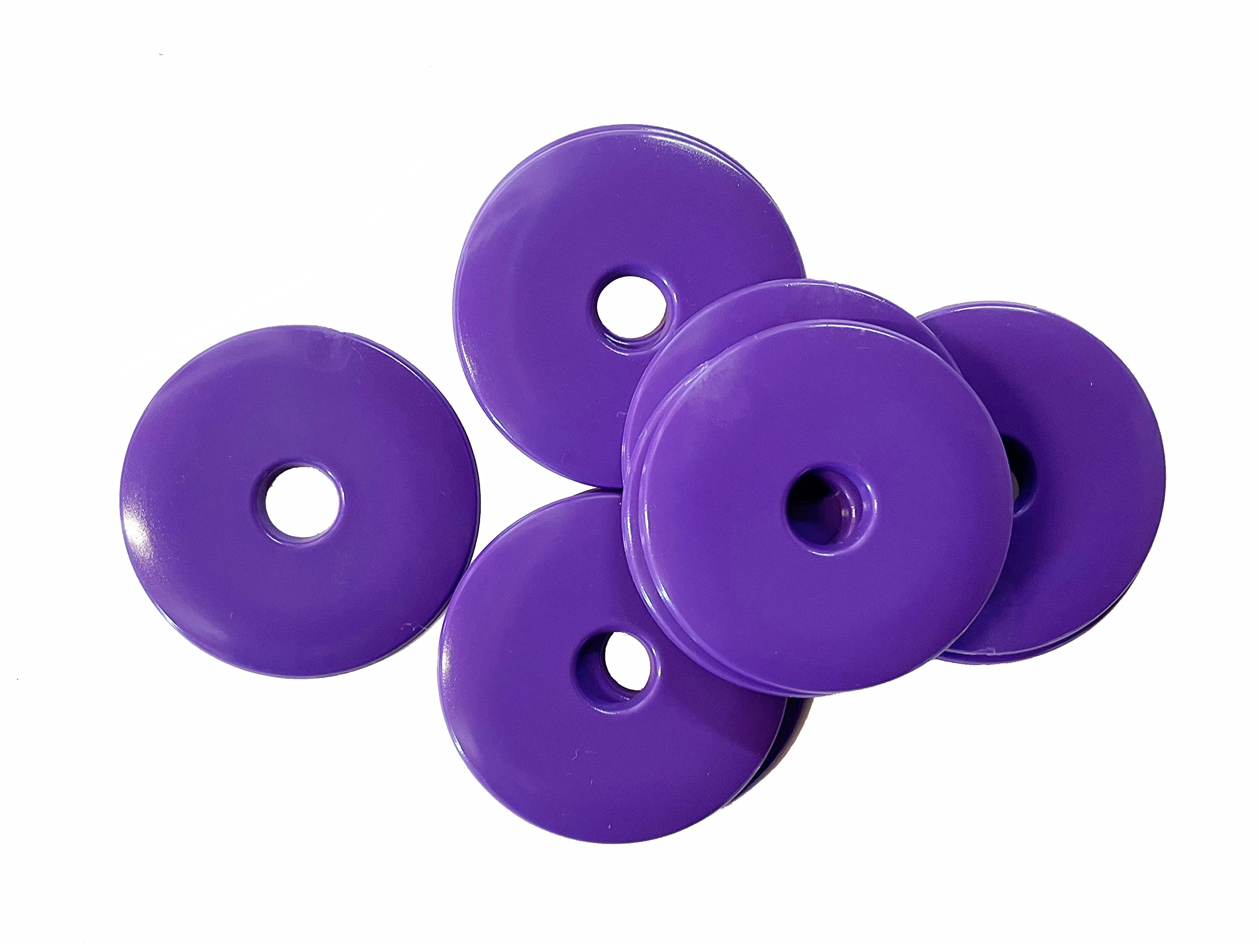 Linic High Impact HDPE Plastic Discs/Survey/Road Markers/Washers, 40mm (S7839). Free UK Postage (Pack of 50, Purple)