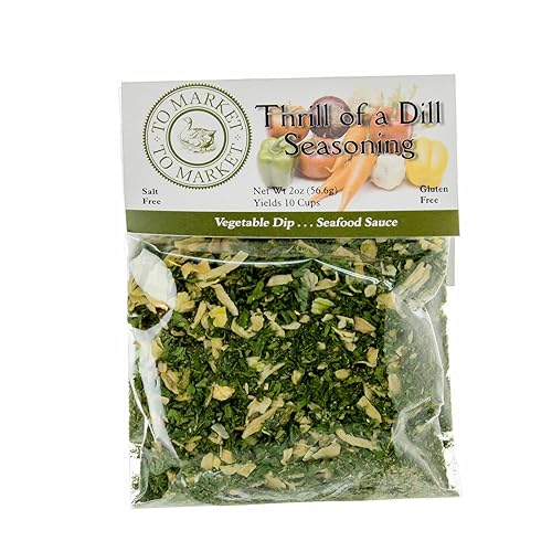 To Market - To Market Thrill of a Dill Dip Mix - Una gran mezcla de eneldo, cebolla, perejil y especias para salsa de verduras o mariscos