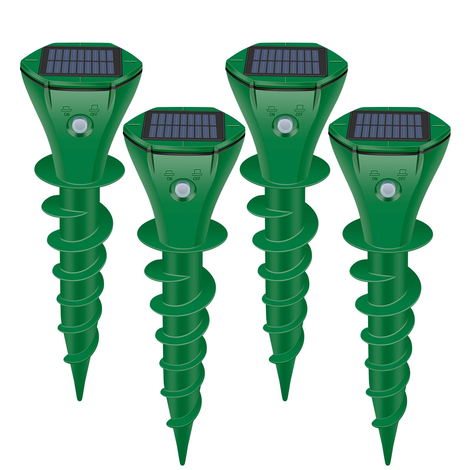 Gopher 002 - Repellente a ultrasuoni per talpe, per esterni, per prato, giardino, cortile
