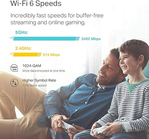Miniatura 4 de TP-Link WiFi 6 Mesh WiFi, AX3000 Whole Home Mesh WiFi System (Deco X60) - Covers up to 5000 Sq. Ft., Replaces WiFi Routers and Extenders, Parental