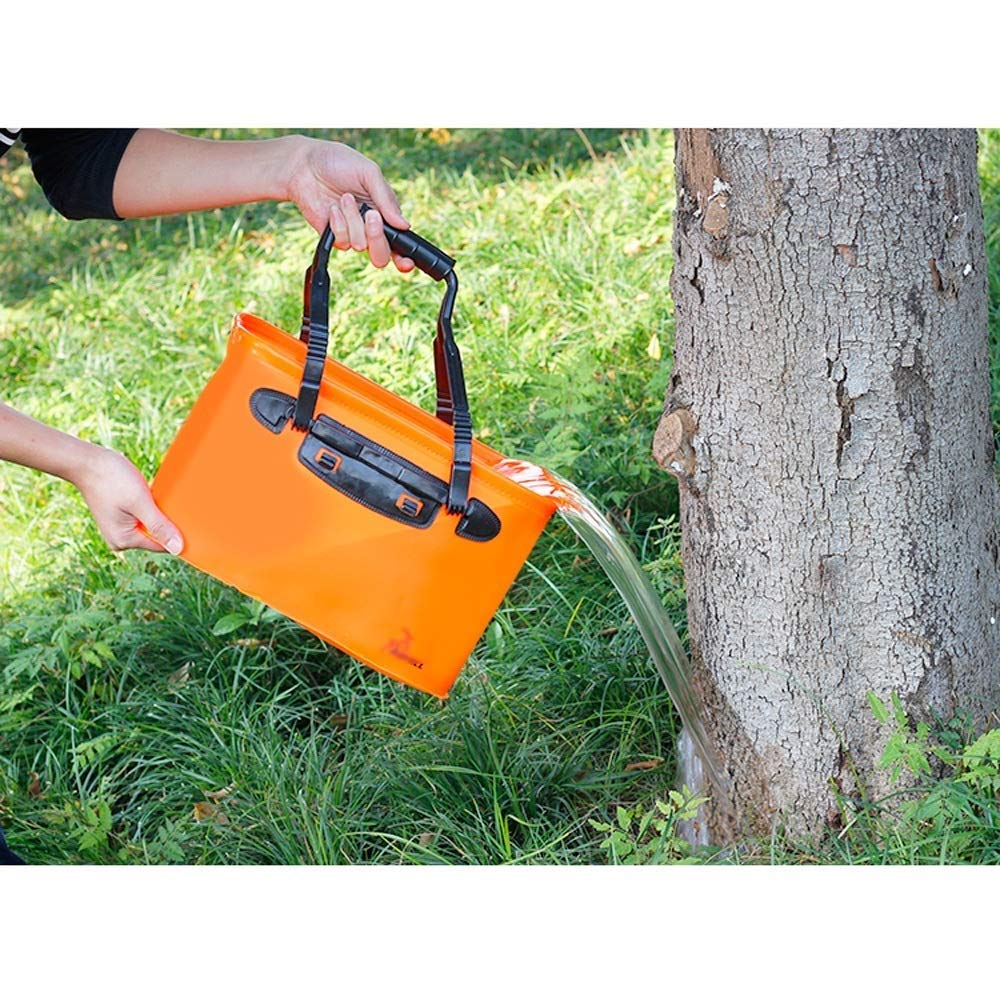 14L Multi-Fonction Grande Capacité Pliant en Plein Air, Seau De Voiture Fournitures De Lavage De Voiture Camping À Pied