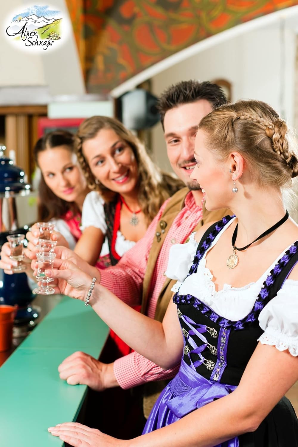 Alpenschnaps Steinbeisser Williamsbirne (30 x 20 ml) – Milder, aromatischer Williamsbirnen Schnaps – Obstschnaps mit Rezeptur aus dem Alpenland – Schnaps für den Genuss nach dem Essen – 35 % Vol.