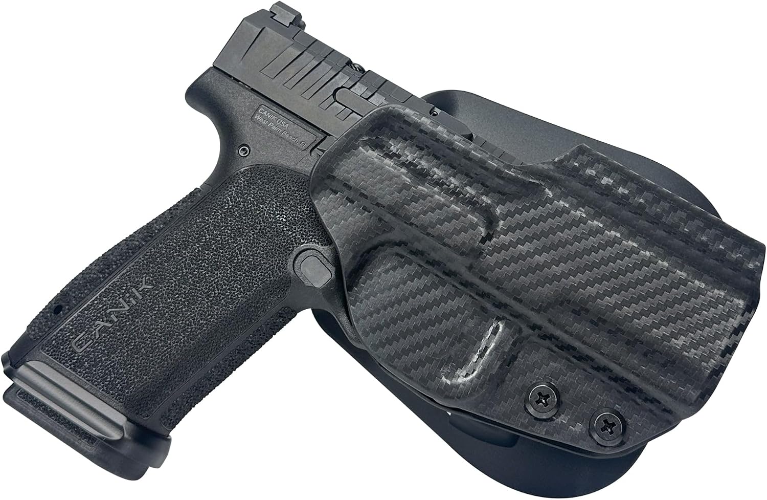 OWB Paddle Holster Fits Canik Mete MC9 Prime Outside Waistband Carry Gun Holster Kydex American Made OWB with Paddle Attachment