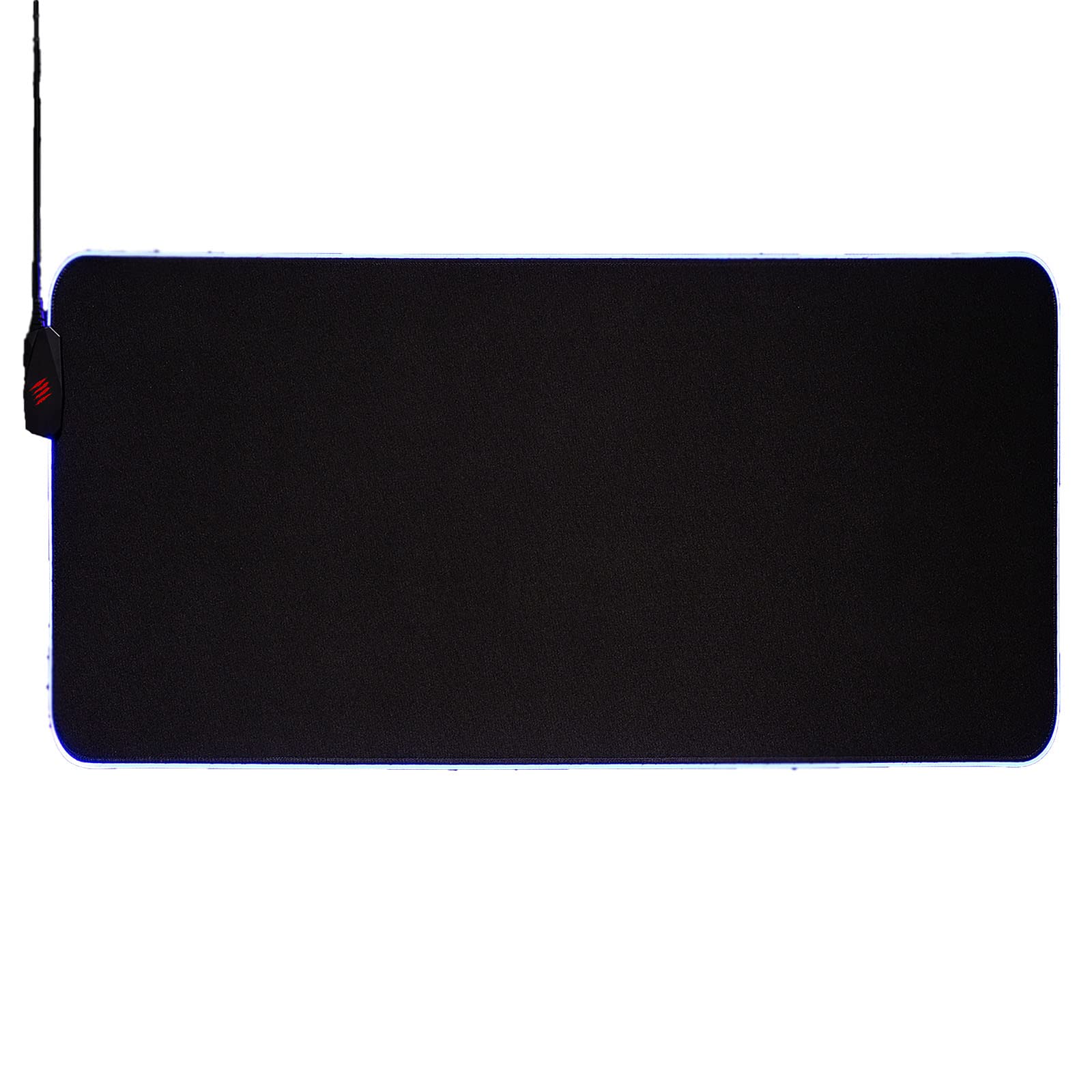 Mad CatzU.R.F. RGB Gaming Mousepad Water and Abrasion Resistant Gaming Surface with Two-Zone RGB Strips and Non-Slip Rubber Base 35.4 x 11.8 in - Black SSSCCS36BL01