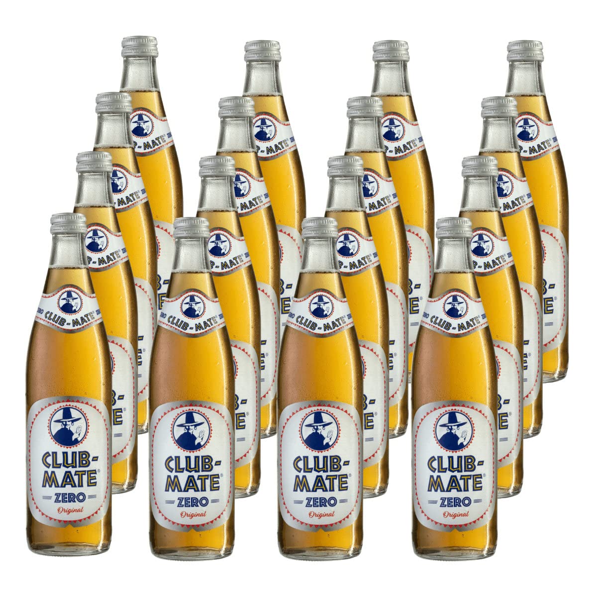Club-Mate Zero Original - 16 bottiglie da 0,5 l, con pegno riutilizzabile