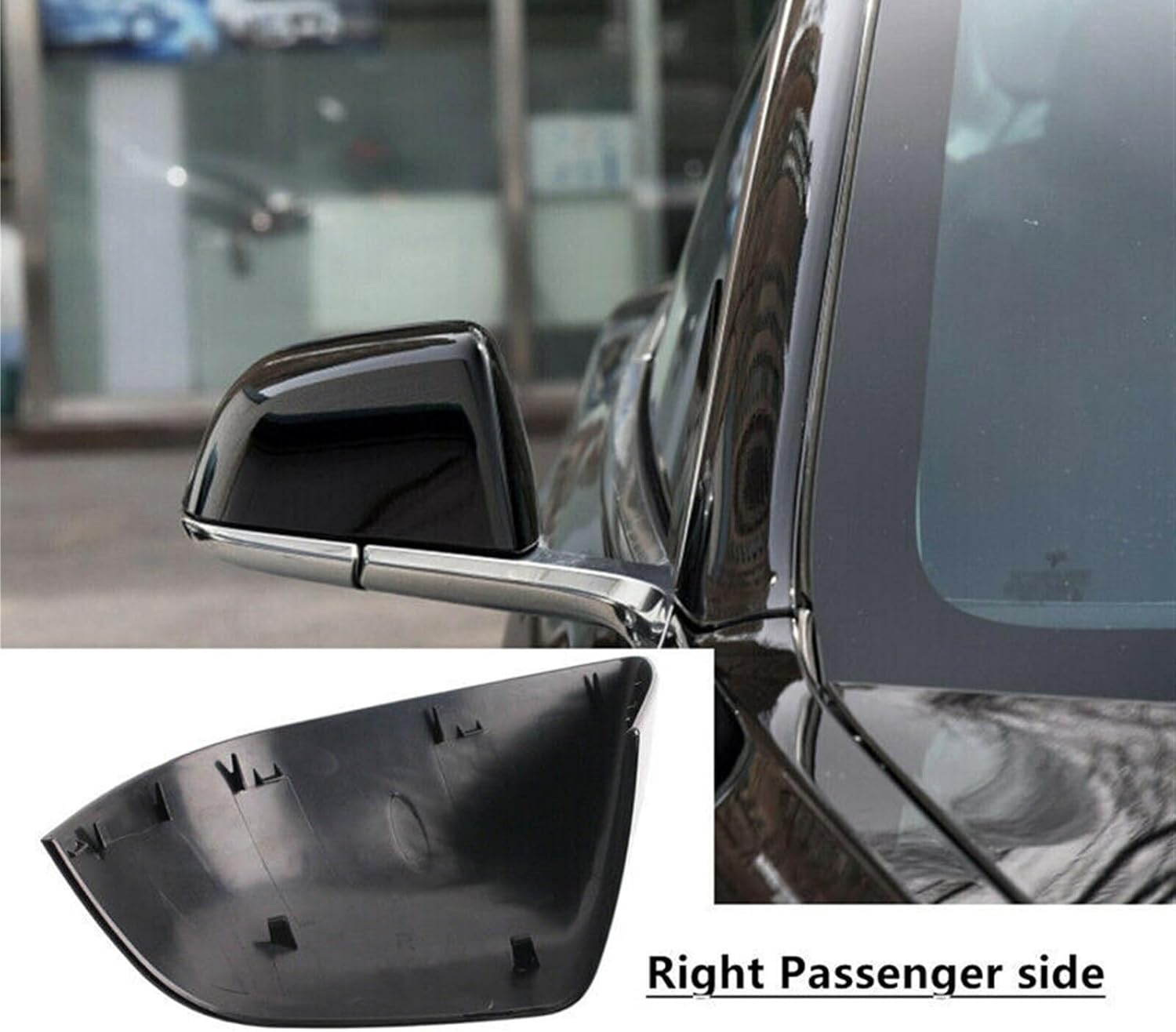 Compatible For Tesla Model 3 2017-2022 Car Replacement Rearview Side Mirror Cover Wing Cap Exterior Door Rear View Case Trim Carbon Fiber (Color : Carbon Fiber)