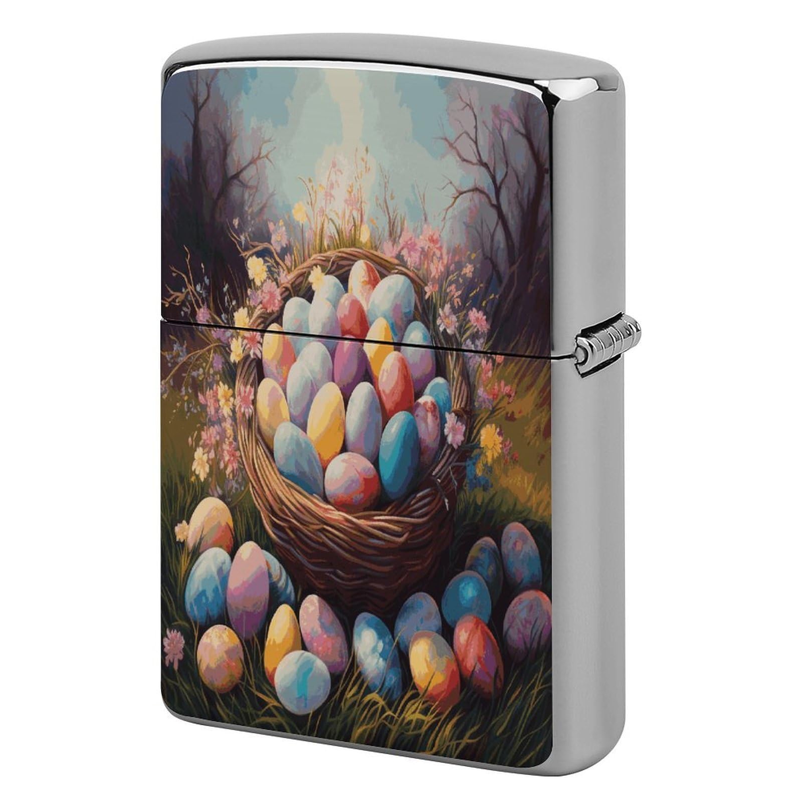 Fodpand Style Easter Eggs1 Metal Lighter Case Cover Lighter Sleeve