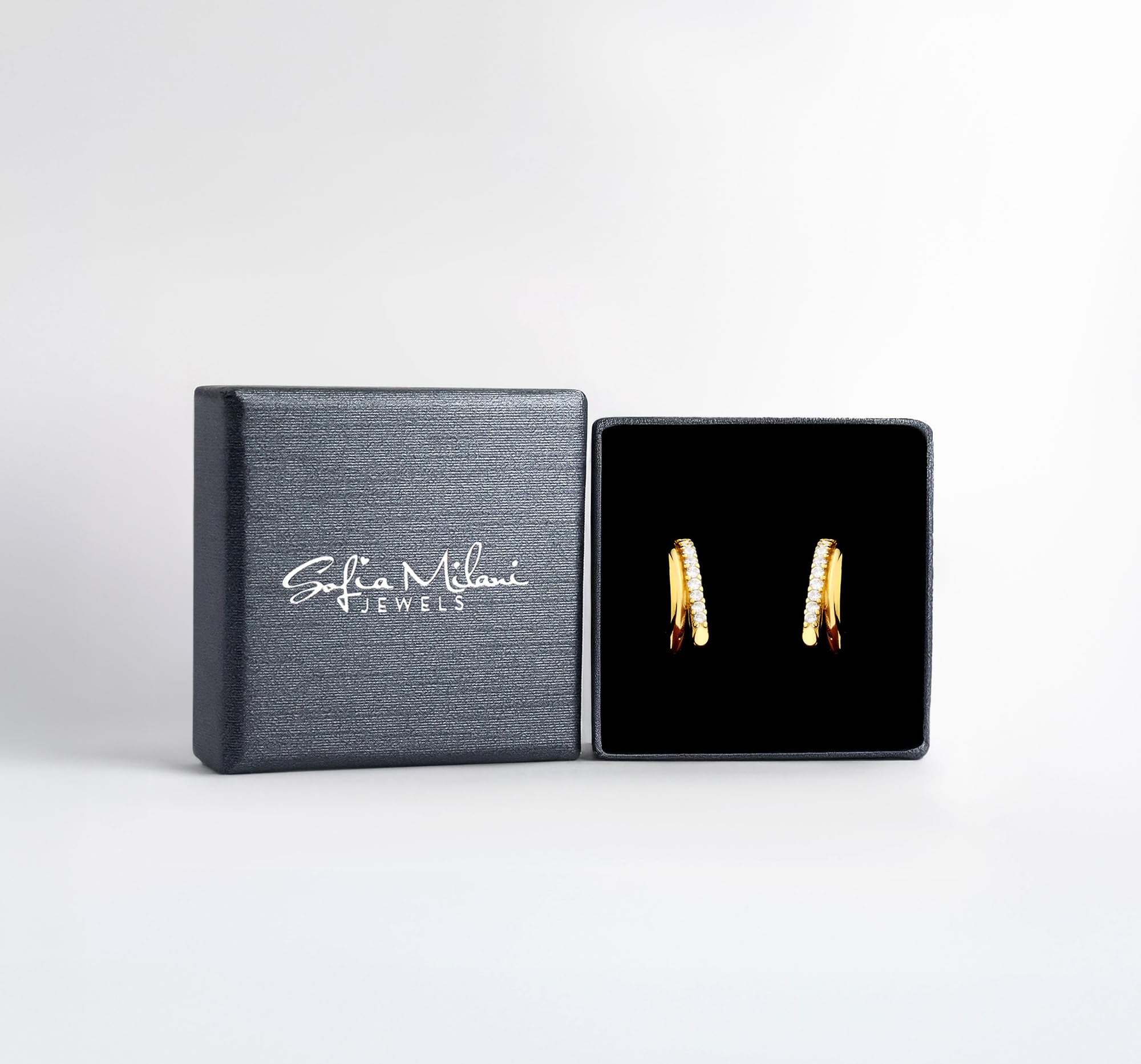 SOFIA MILANI - Damen Ohrringe 925 Silber - mit Zirkonia Steinen - Zirkonia Ohrstecker