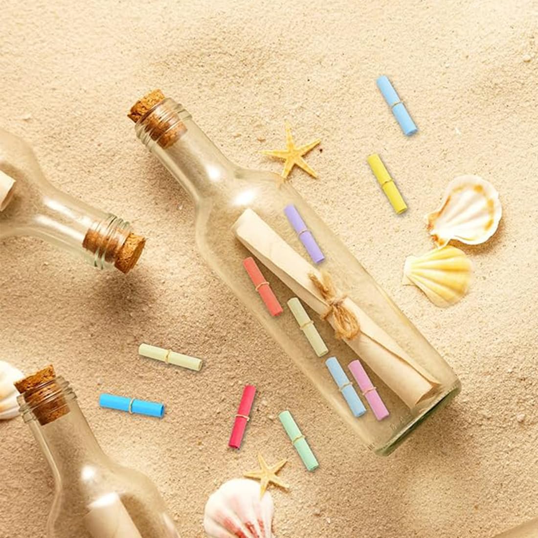 Petit Parchemin Capsules De Messages Rouleaux De Parchemin Miniatures Souhaits, 200 pièces