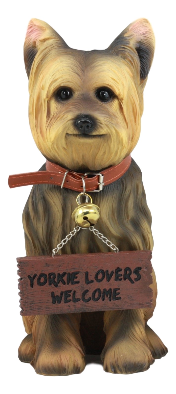 Ebros Gift Realistic Yorkie Dog Statue 12 H Yorkshire