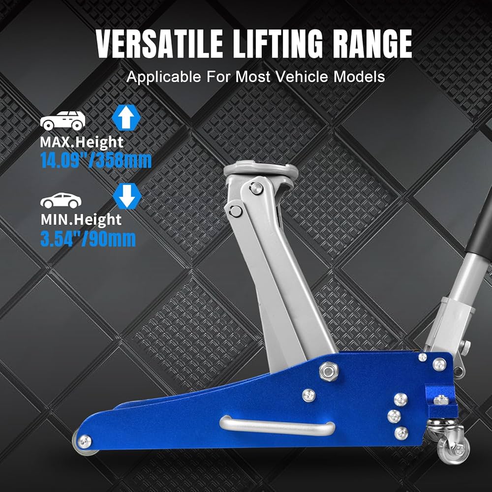 BIG RED Hydraulic Low Profile Racing Floor Jack with Quick Lift