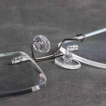 5 Pairs Eyeglasses Nose Pads Round Push in Nose Pieces,Slide in Nosepads for Glasses Sunglasses