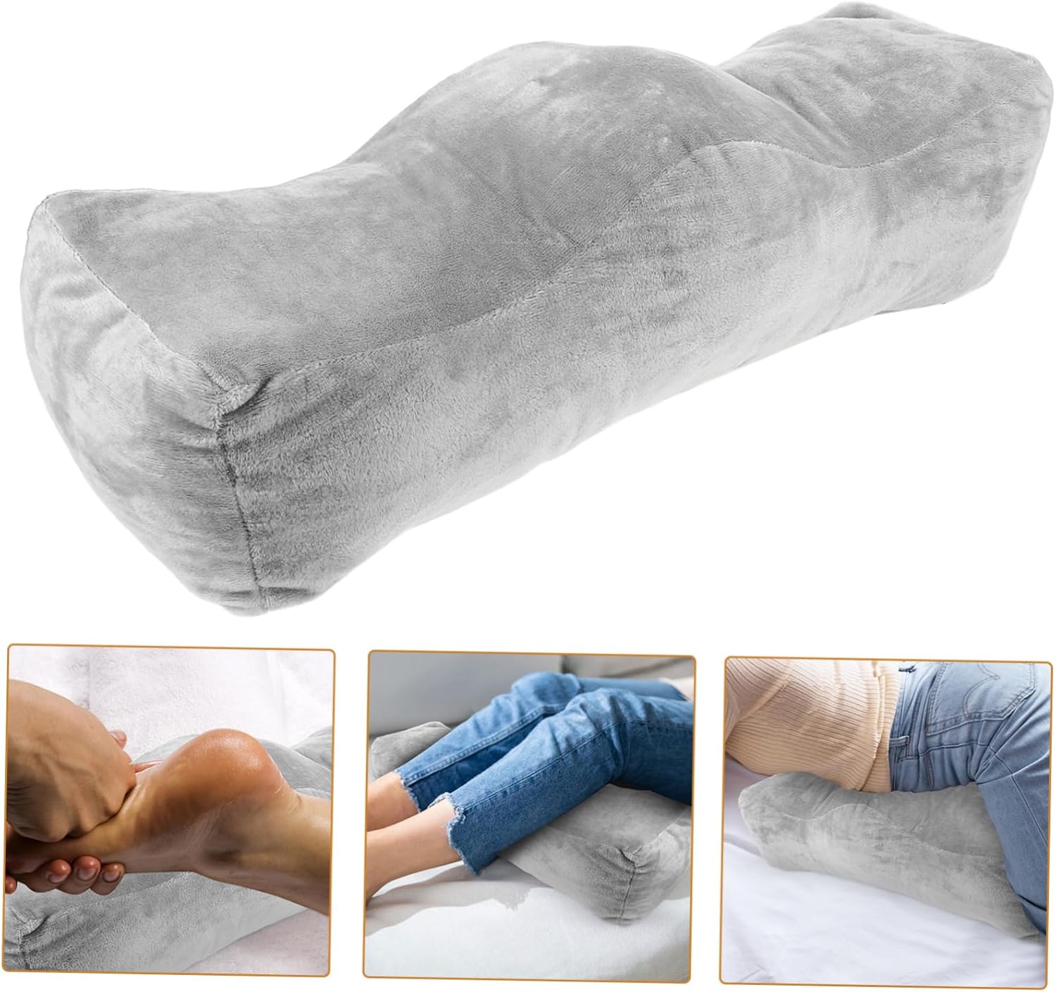 Leg Elevation Pillow for Circulation Support Comfortable Foot Rest Cushion with Ergonomic Design Soft Material for Sleeping Reducing Swelling and Leg Fatigue