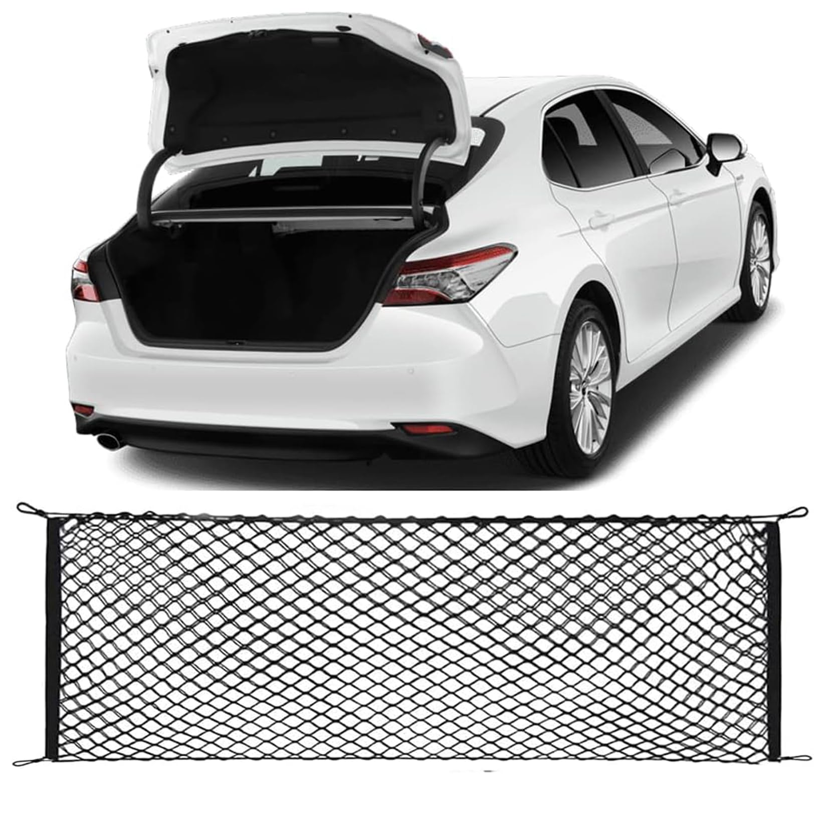 Rear Trunk Cargo Net Compatible with 2020 2021 2022 2023 2024 2025 2026 Toyota bZ4X