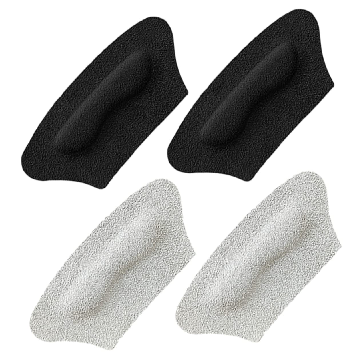 SOLUSTRE 10paare Selbstklebende Fersenpolster Für High Heels Weiche Unsichtbare Ferseneinlagen Linderung Von Fußschmerzen Und Rutschfestigkeit Für Damen-schuhe Schwarz Und Beige