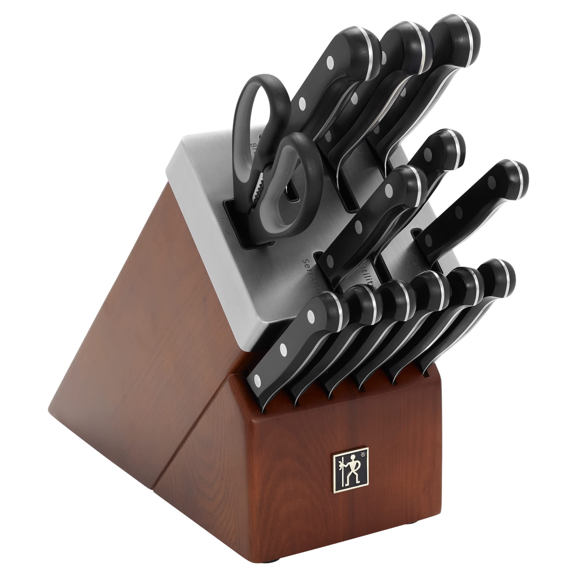 HENCKELS Solution 16-teiliges Messer-Set Mit Selbstschärf-Funktion – Scharfe Küchenhelfer Made In Germany