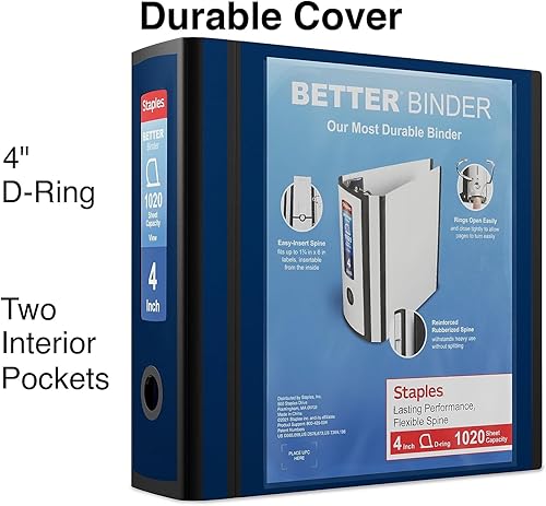 Miniatura 2 de Staples 1618290 Better - Carpeta con 3 anillas, color azul