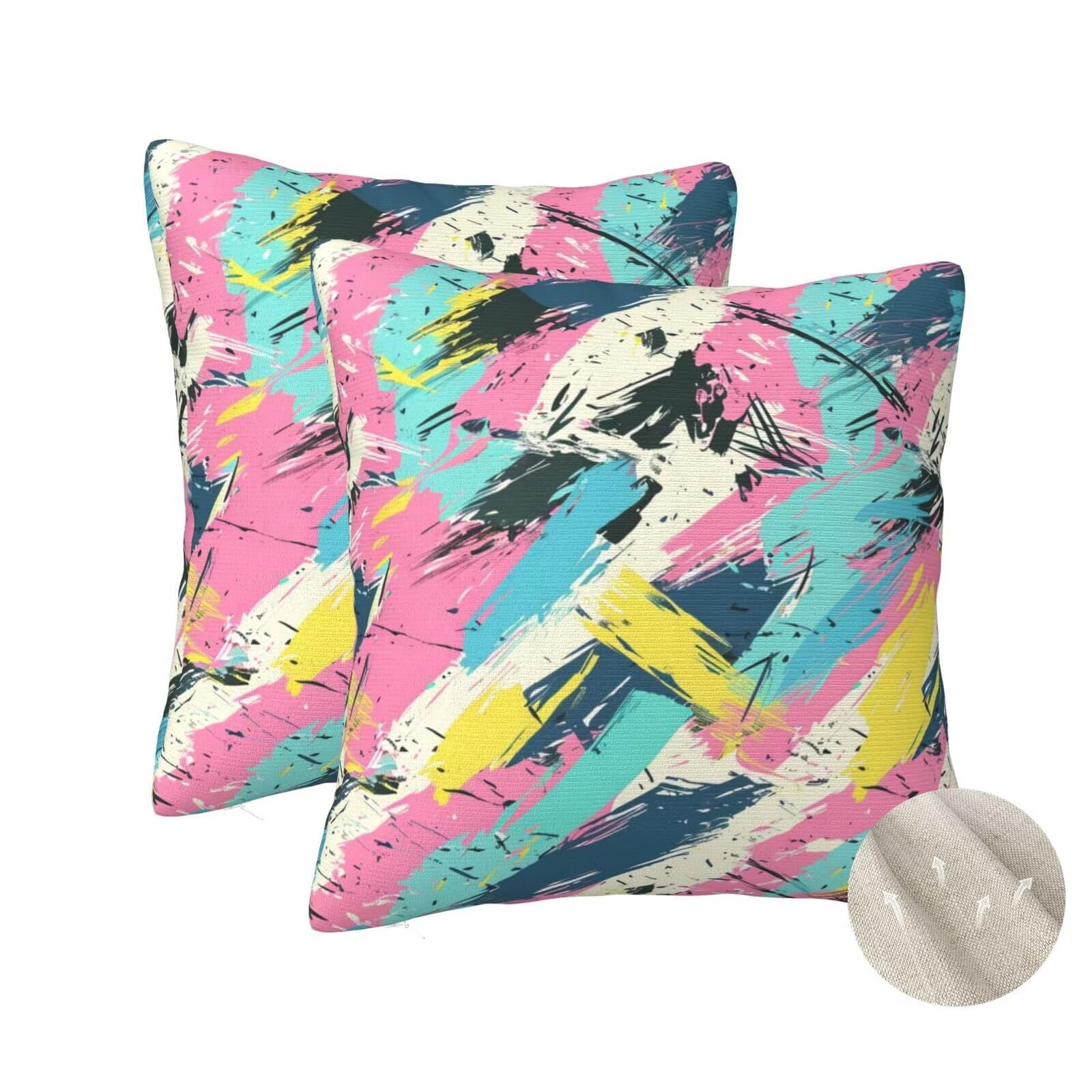 Housses de coussin 70x70 cm colorées pour décorer le salon et la chambre zt259