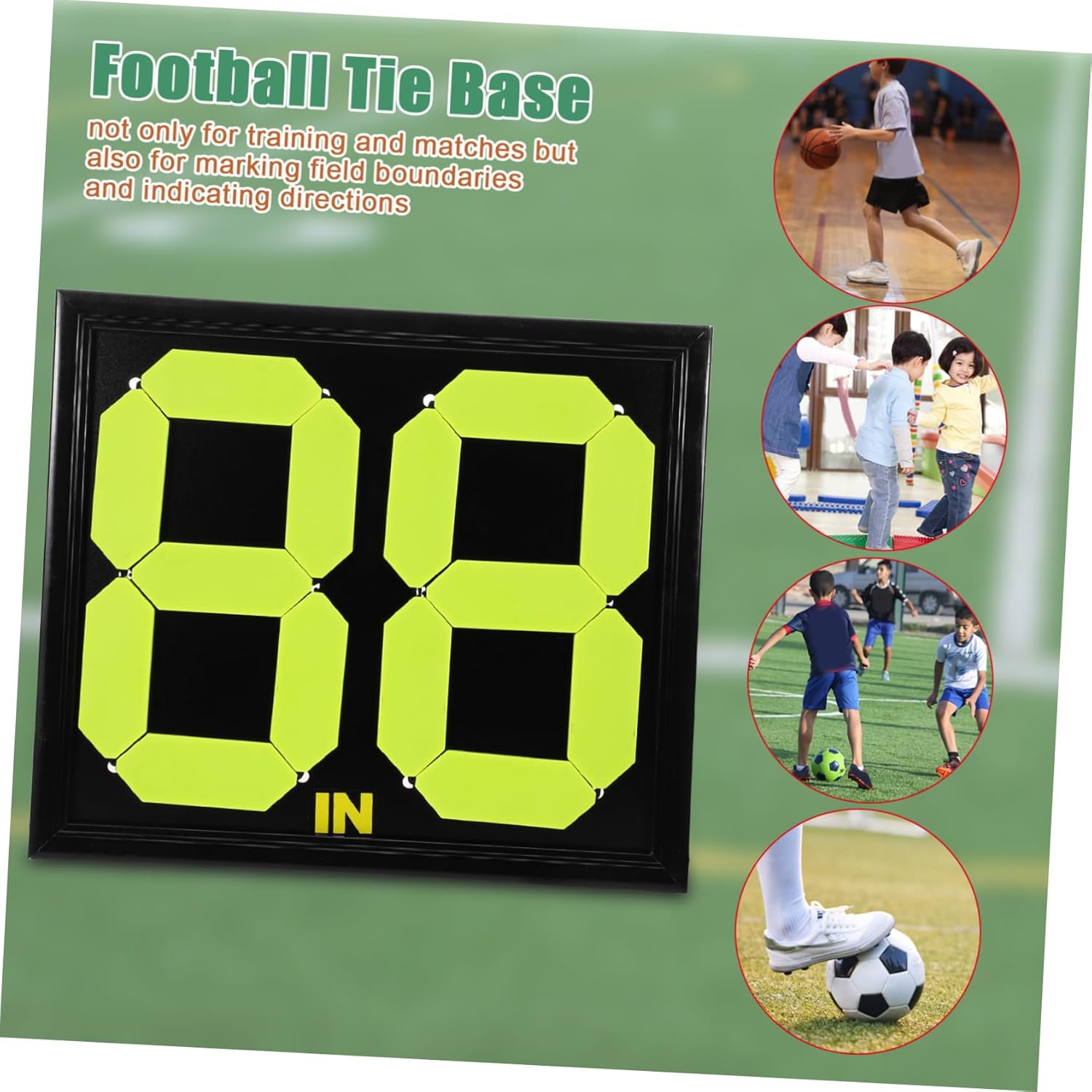 Yardwe Soccer Substitution Board Football Referee Tools Compact Design for Quick Player Changes