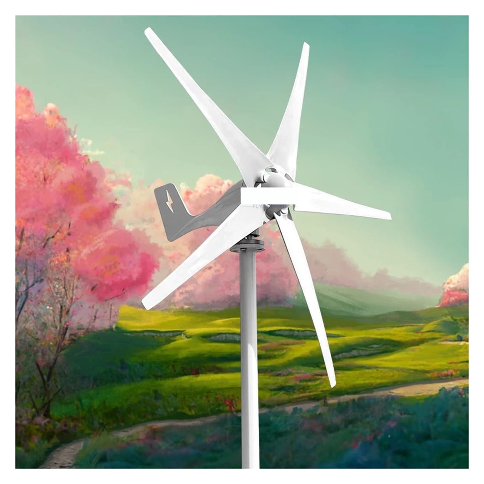 Turbine éolienne 6000W 12v 24v 48v, générateur éolien à horizontal avec contrôleur MPPT, usage domestique, 3kw, 5000W, faible vitesse du vent(Wind turbine only,48V,5000W)