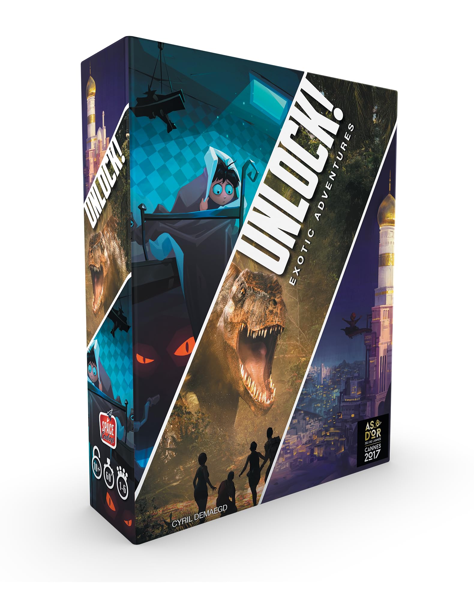Asmodee - Unlock! : Exotic Adventures - Space Cowboys - Jeux de société - Jeu de Cartes - Escape Game - Adultes et Enfants à partir de 10 Ans - 1 à 6 Joueurs - 60 Minutes