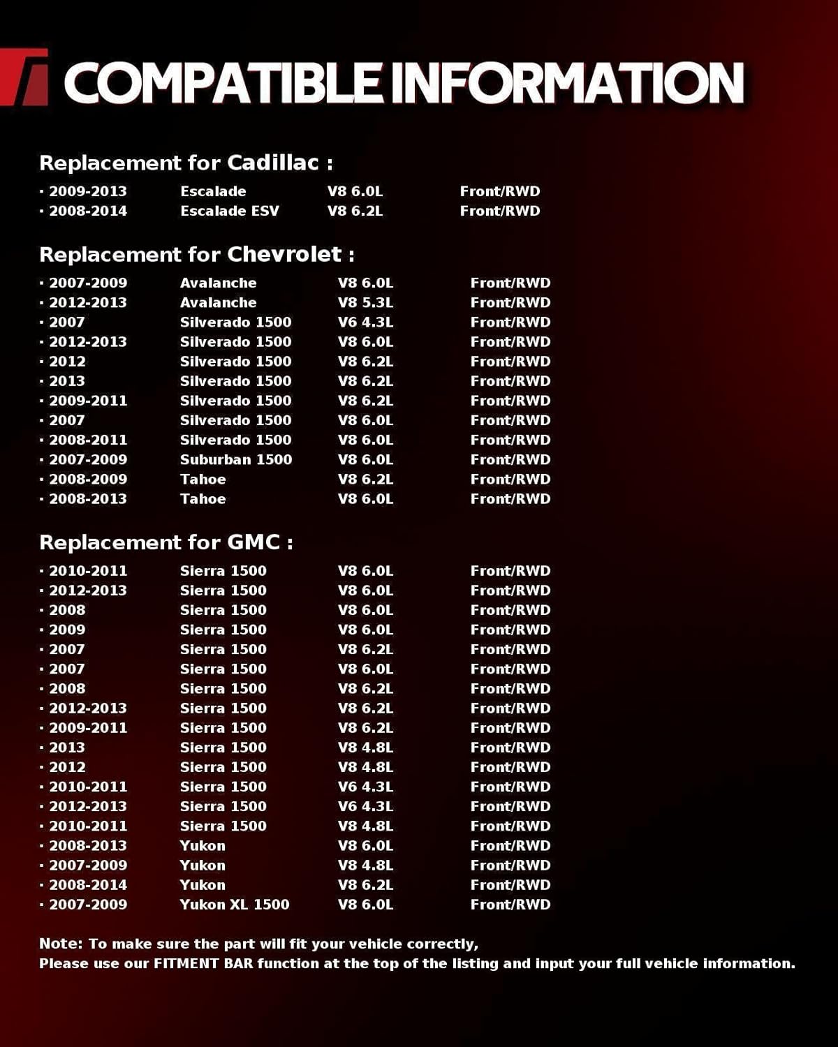 Torchbeam Pair 515097 RWD Front Wheel Hub Bearing Assembly for 2007-2013 Chevy Silverado 1500, 2007-2013 GMC Sierra 1500, Chevy Tahoe Suburban 1500, GMC Yukon, Chevy Avalanche, Wheel Bearing - Image 2